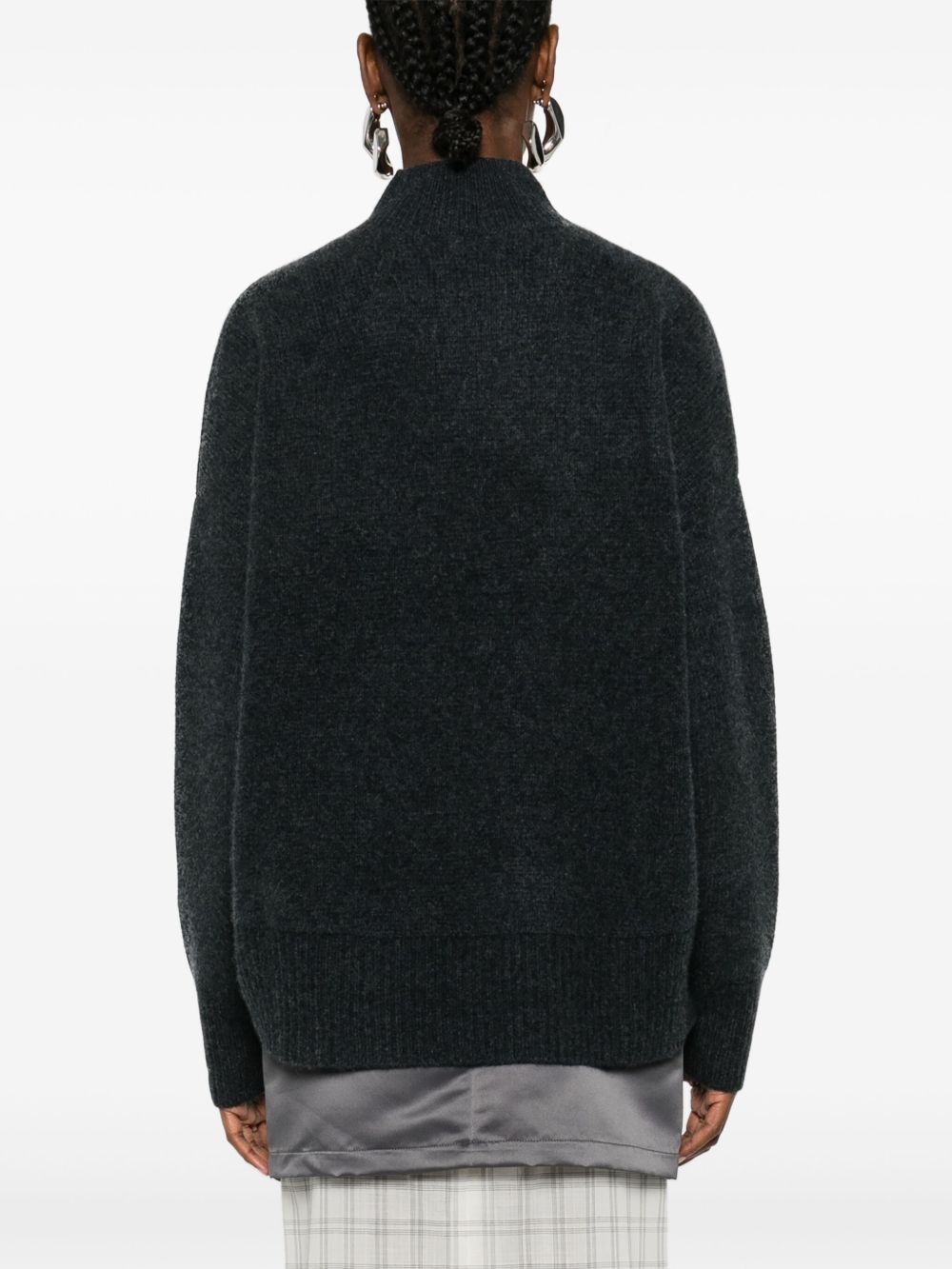 drop shoulder sweater - 4