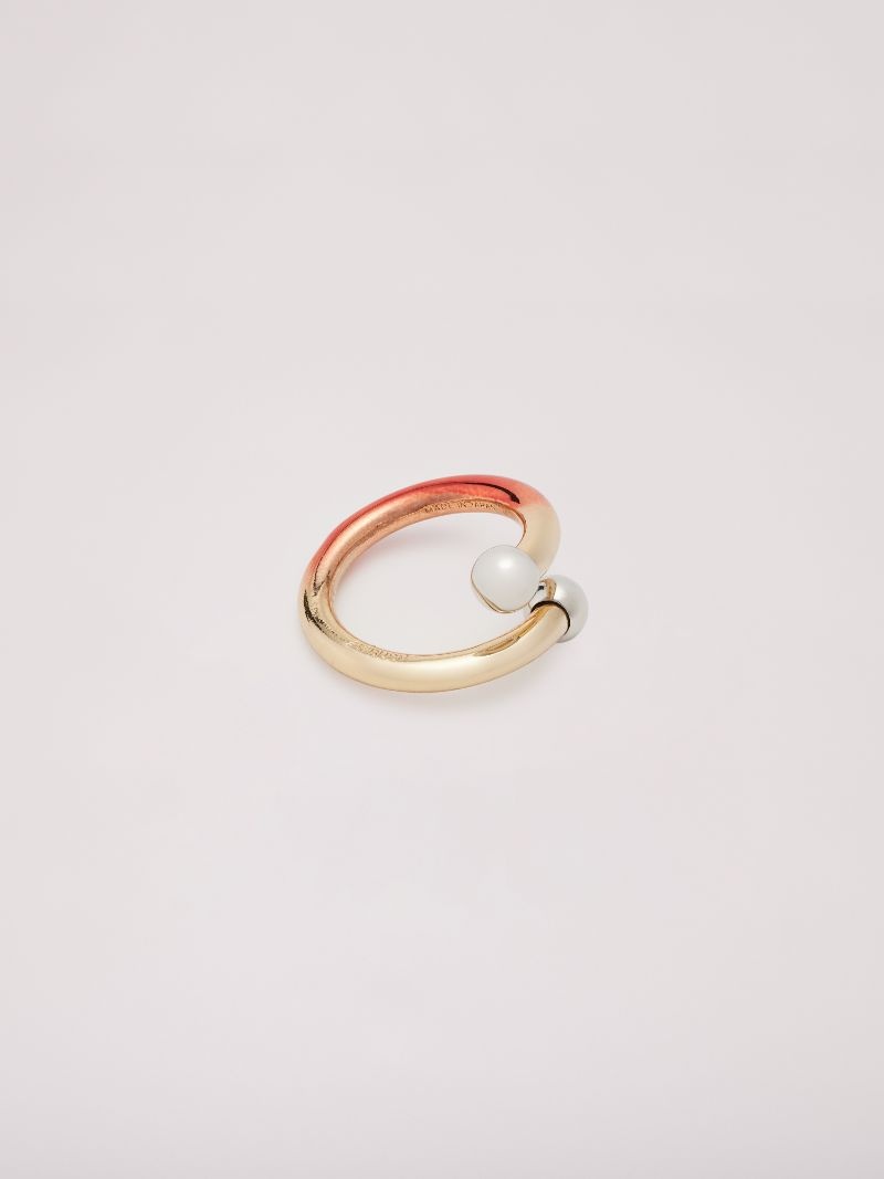 SMALL FIRE BARBELL RING - 4