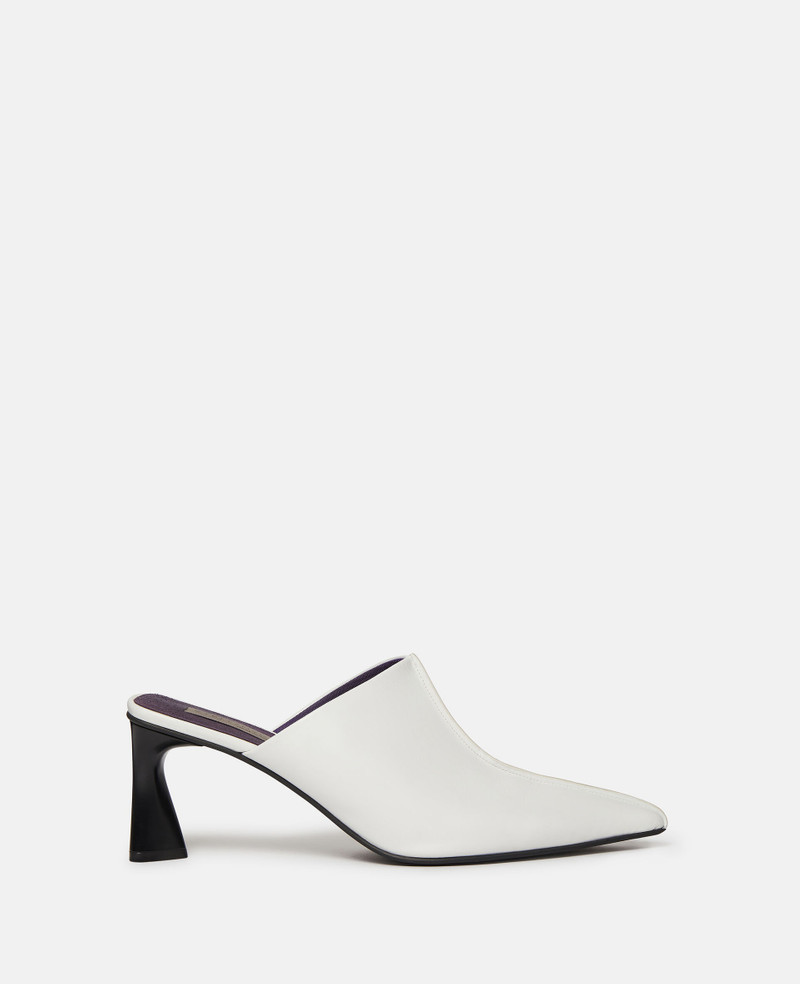 Elsa Pointed Toe Mule Kitten Heels - 1