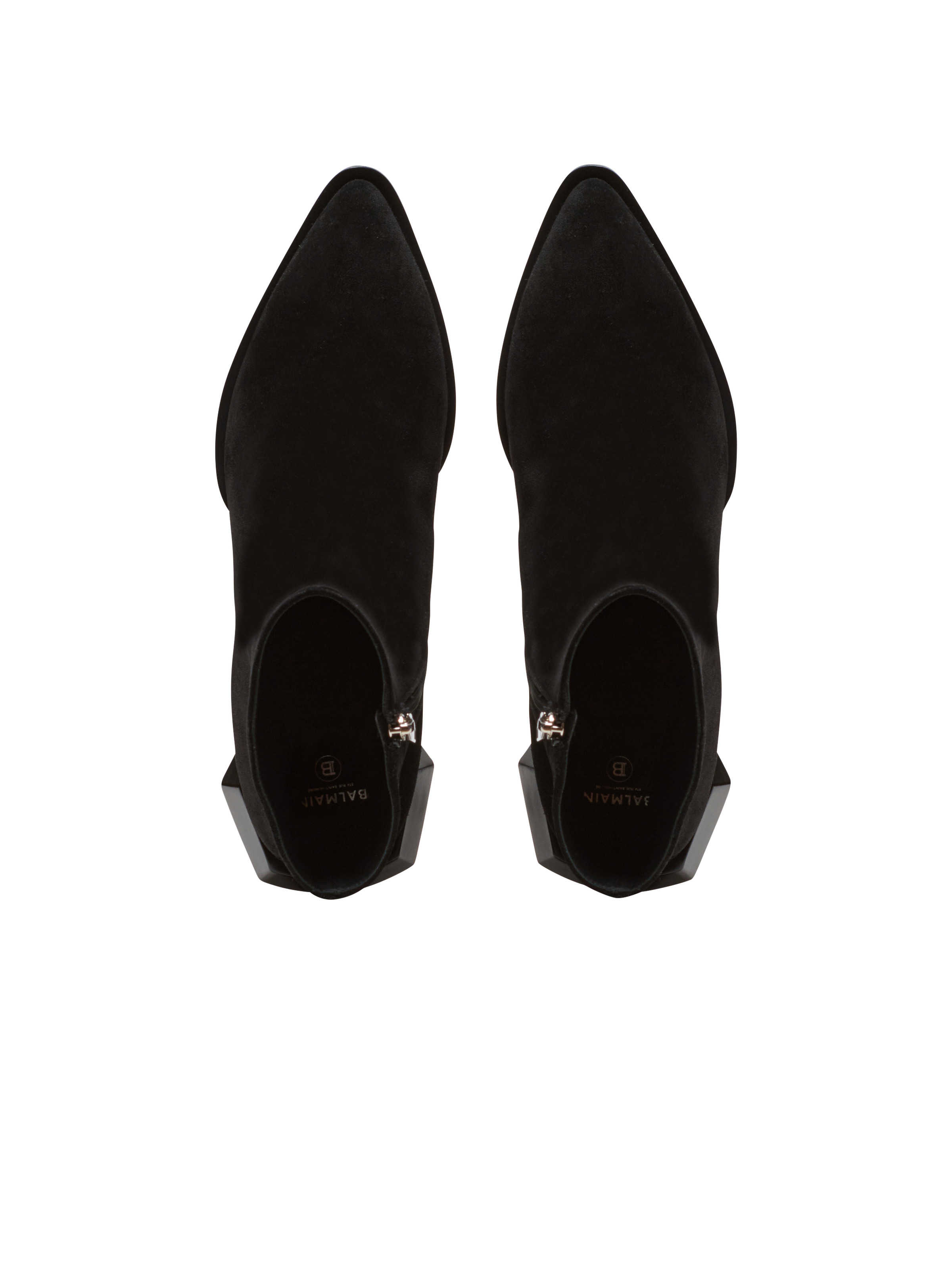 Billy suede ankle boots with diamond heel - 3