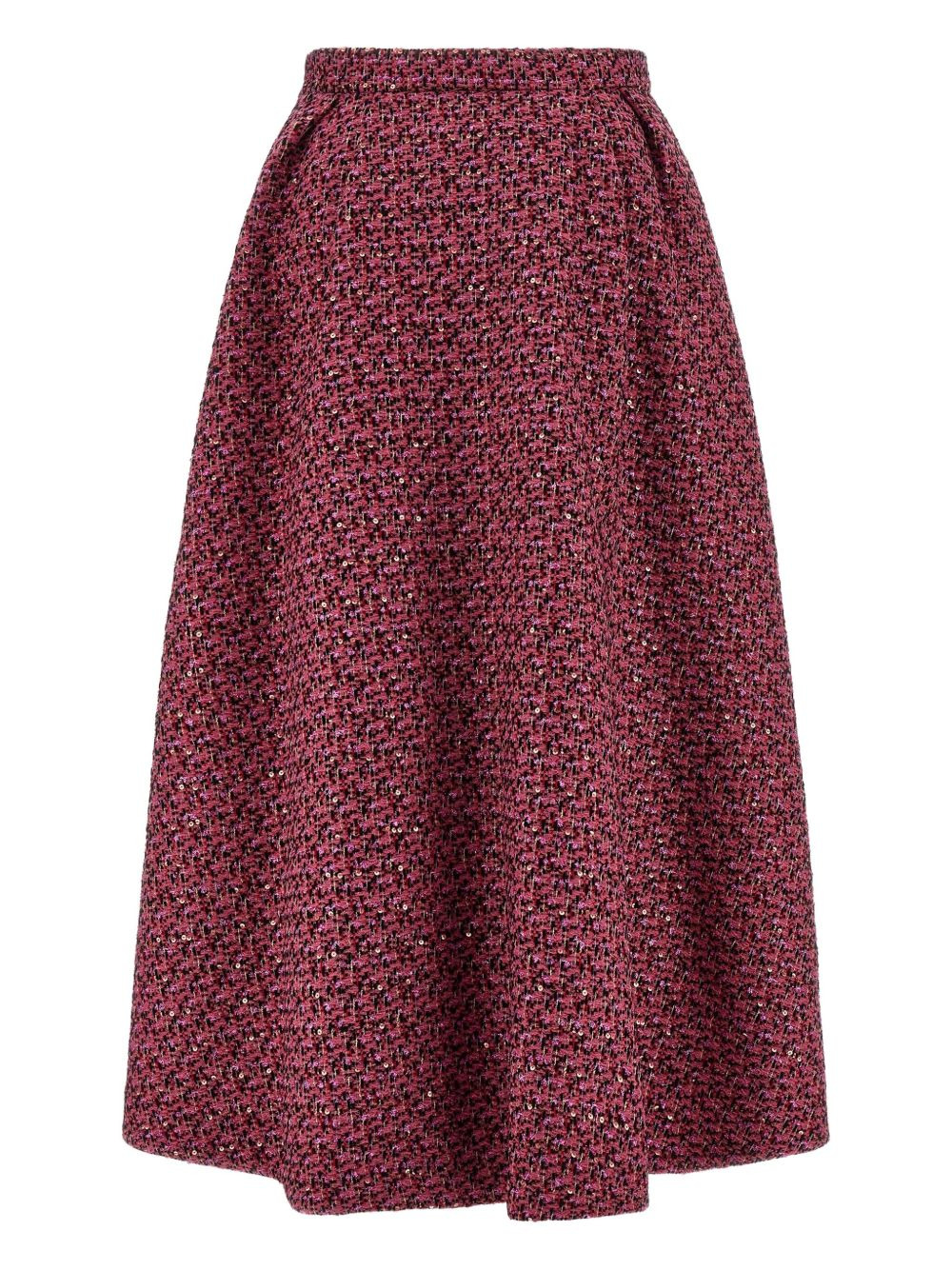 sequin-embellished tweed midi skirt - 2