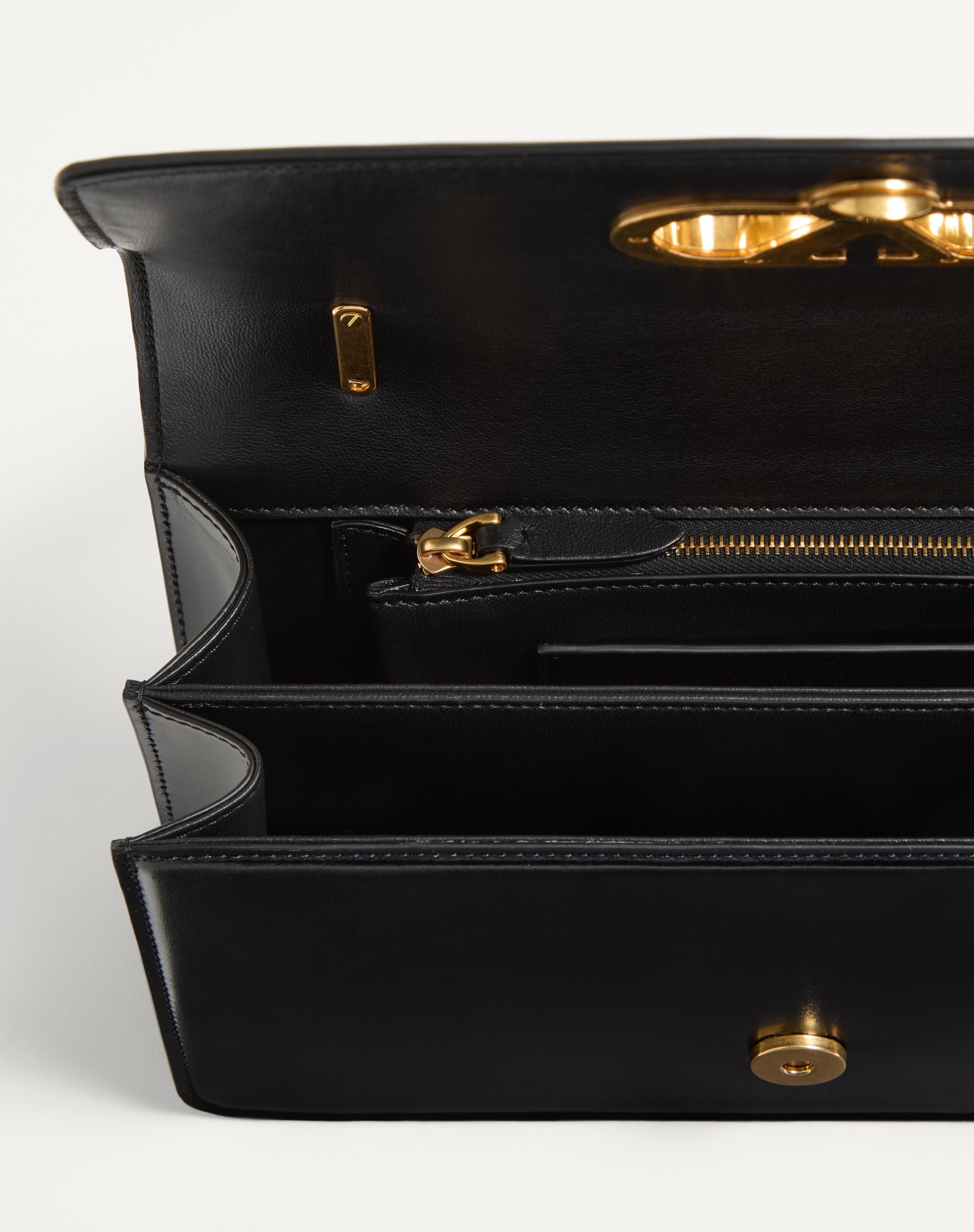 VALENTINO GARAVANI VAIN BAG WITH HANDLE IN SHINY CALFSKIN - 6