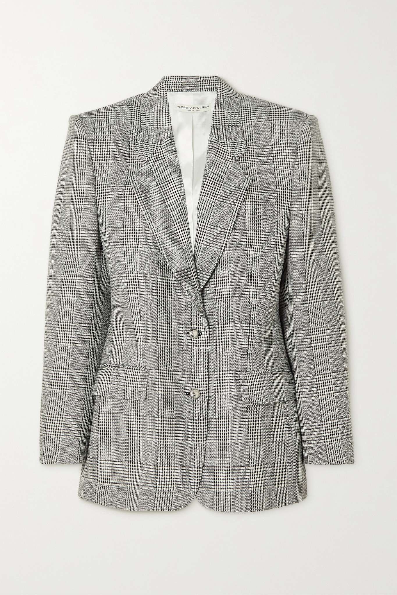 Prince of Wales checked wool blazer - 1