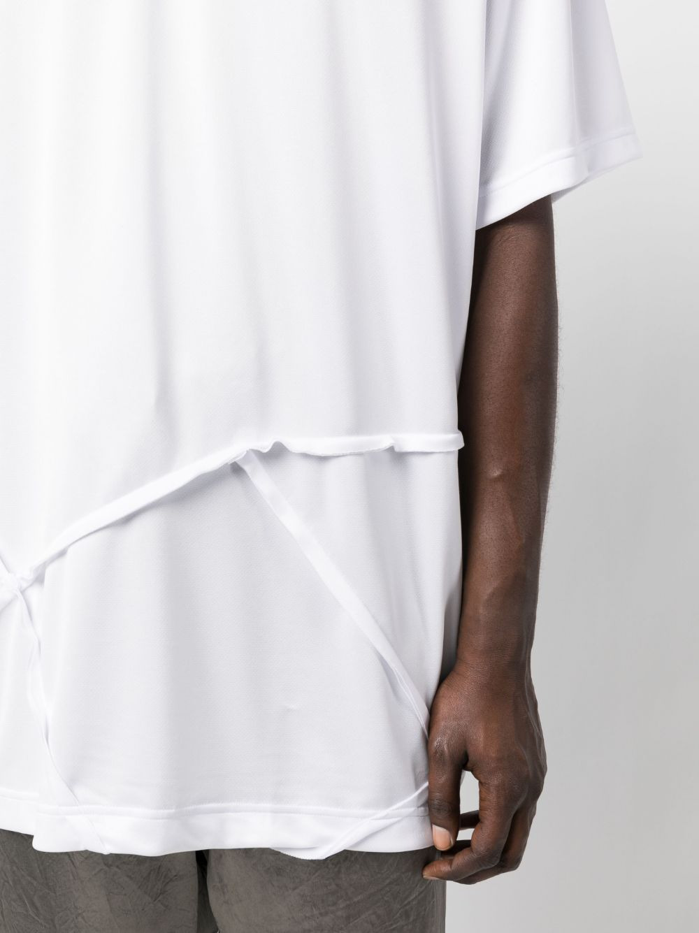 exposed-seam short-sleeve T-shirt - 5