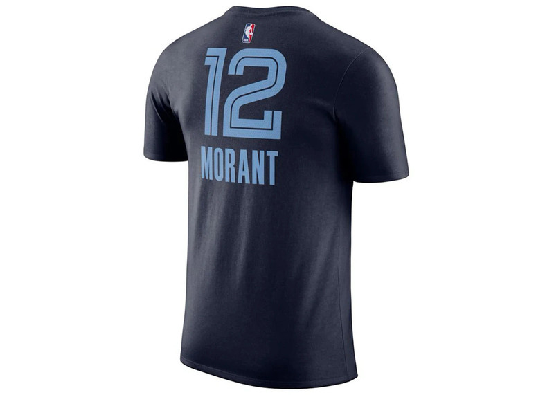 Nike Nike NBA Memphis Grizzlies Ja Morant T-shirt Dark Blue/Light Blue outlook