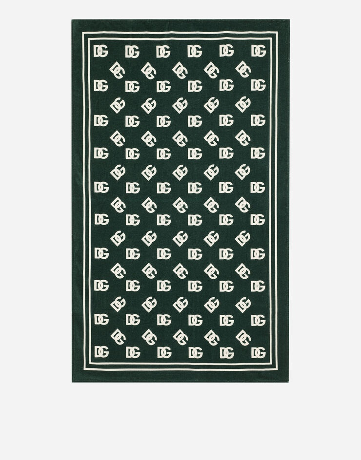 Cotton beach towel with all-over DG print - 1
