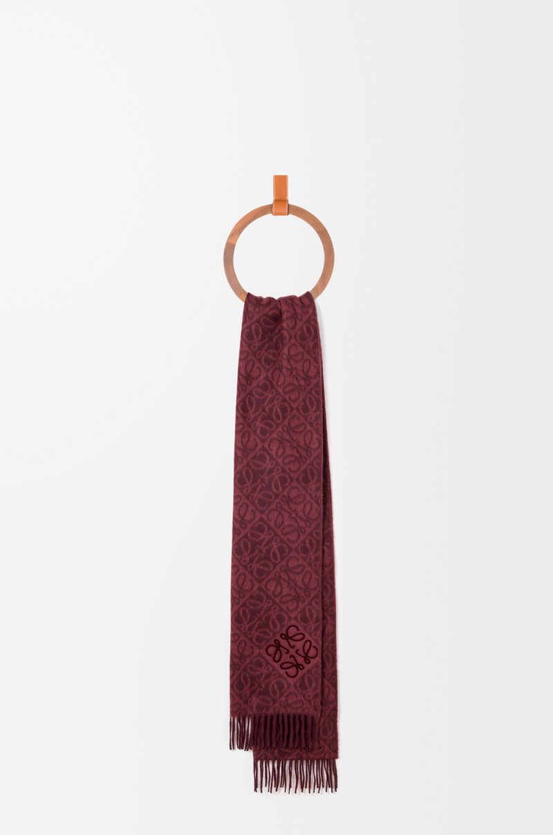 Loewe Anagram scarf in wool and cashmere outlook