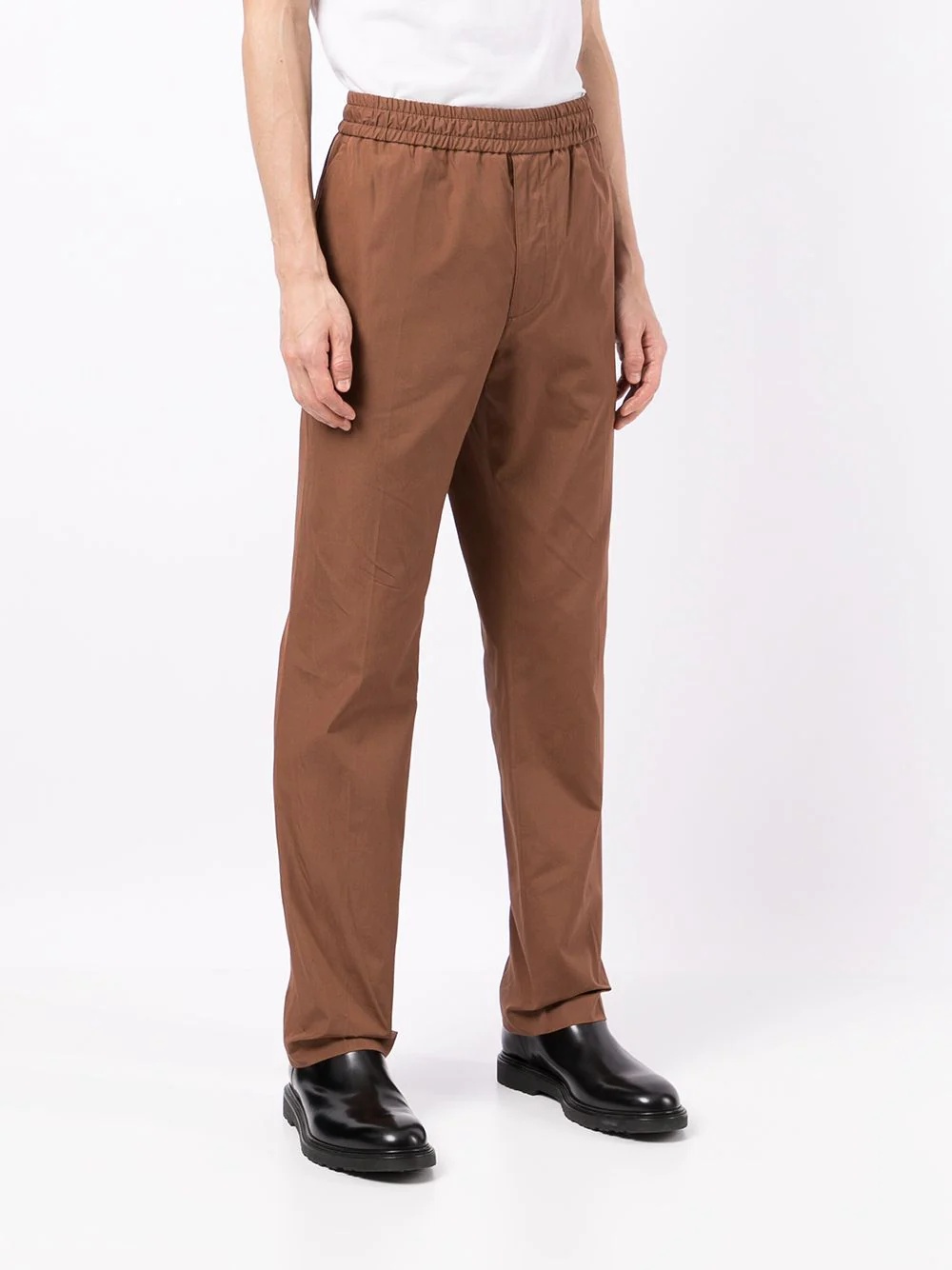 popeline elastic waist trousers - 3