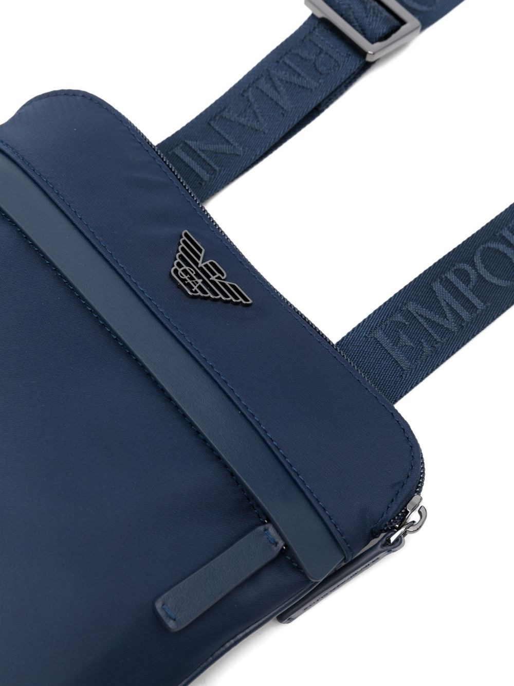 logo-plaque messenger bag - 4