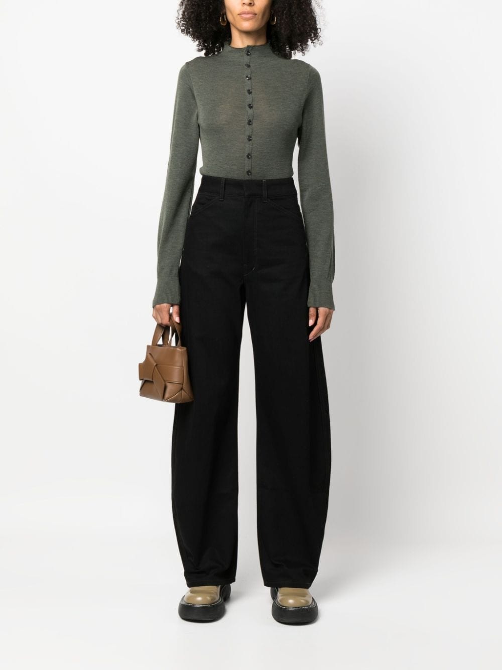wide-leg high-rise jeans - 2