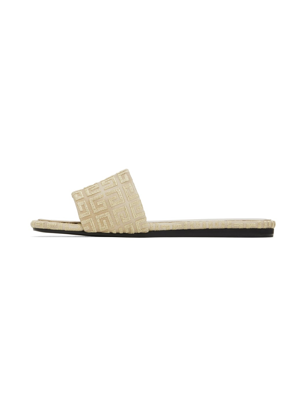 Beige & Gold 4G Sandals - 3