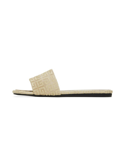 Givenchy Beige & Gold 4G Sandals outlook
