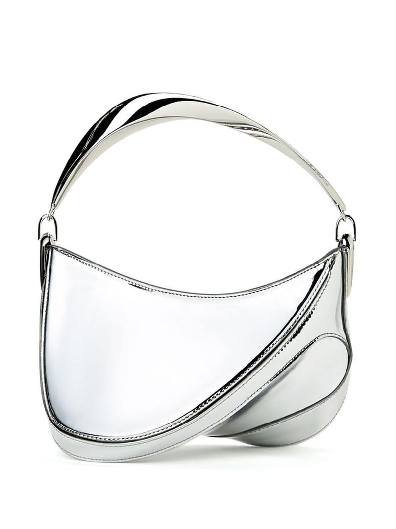 MUGLER small Spiral Curve 01 foiled tote bag outlook
