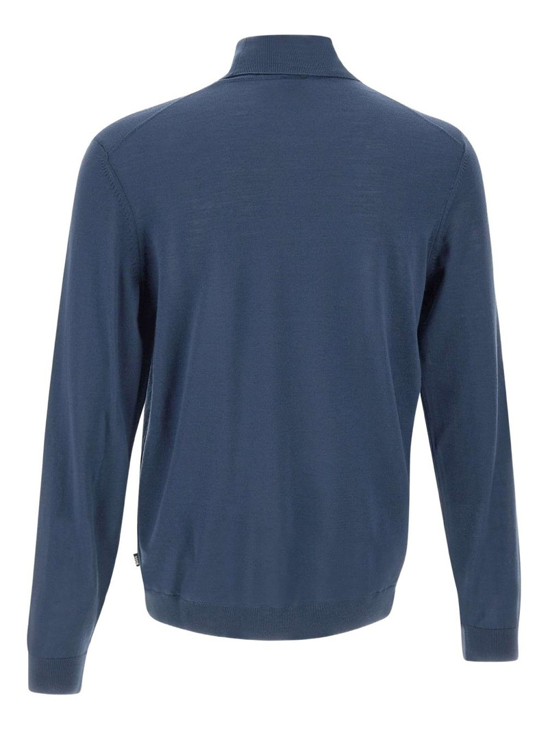 BOSS turtleneck ribbed sweater outlook