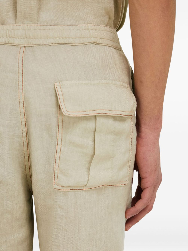 elasticated-waistband pocket shorts 5