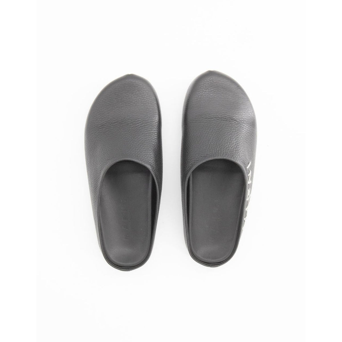 MEN'S LEATHER FUSSBET SABOT (BLACK) - 4