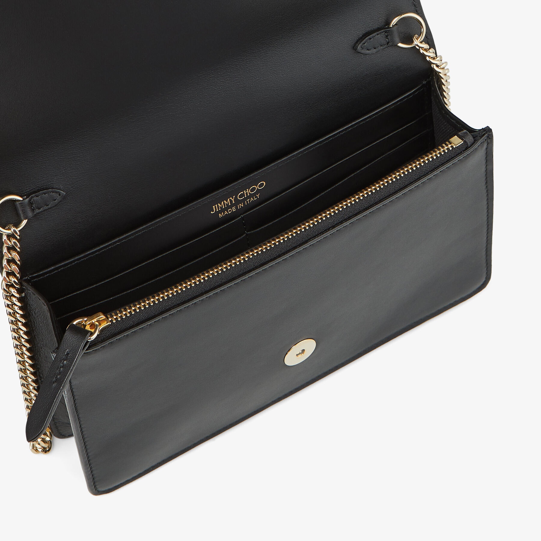 Palace
Black Smooth Calf Leather Mini Bag with JC Emblem - 4