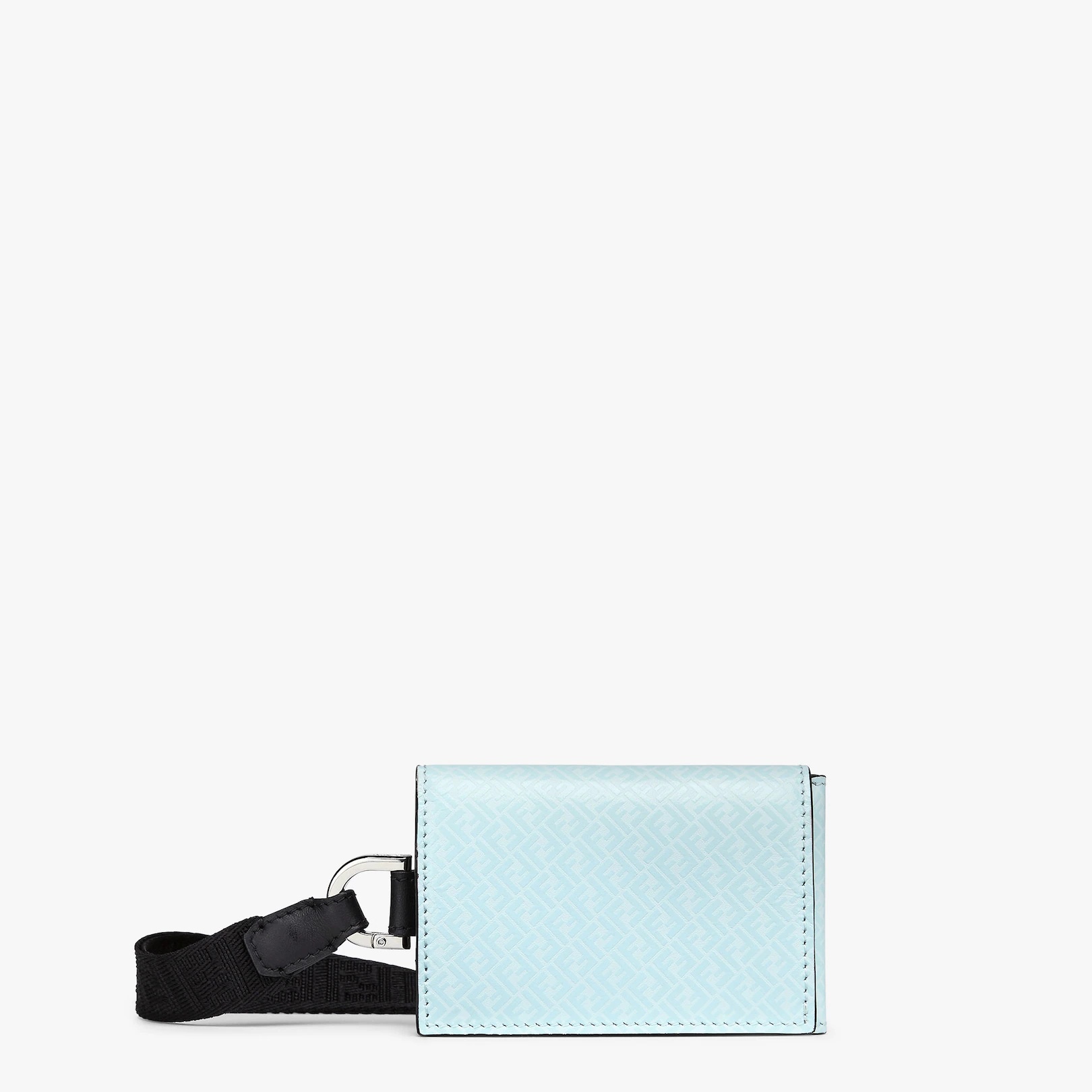 Light blue leather card holder 1