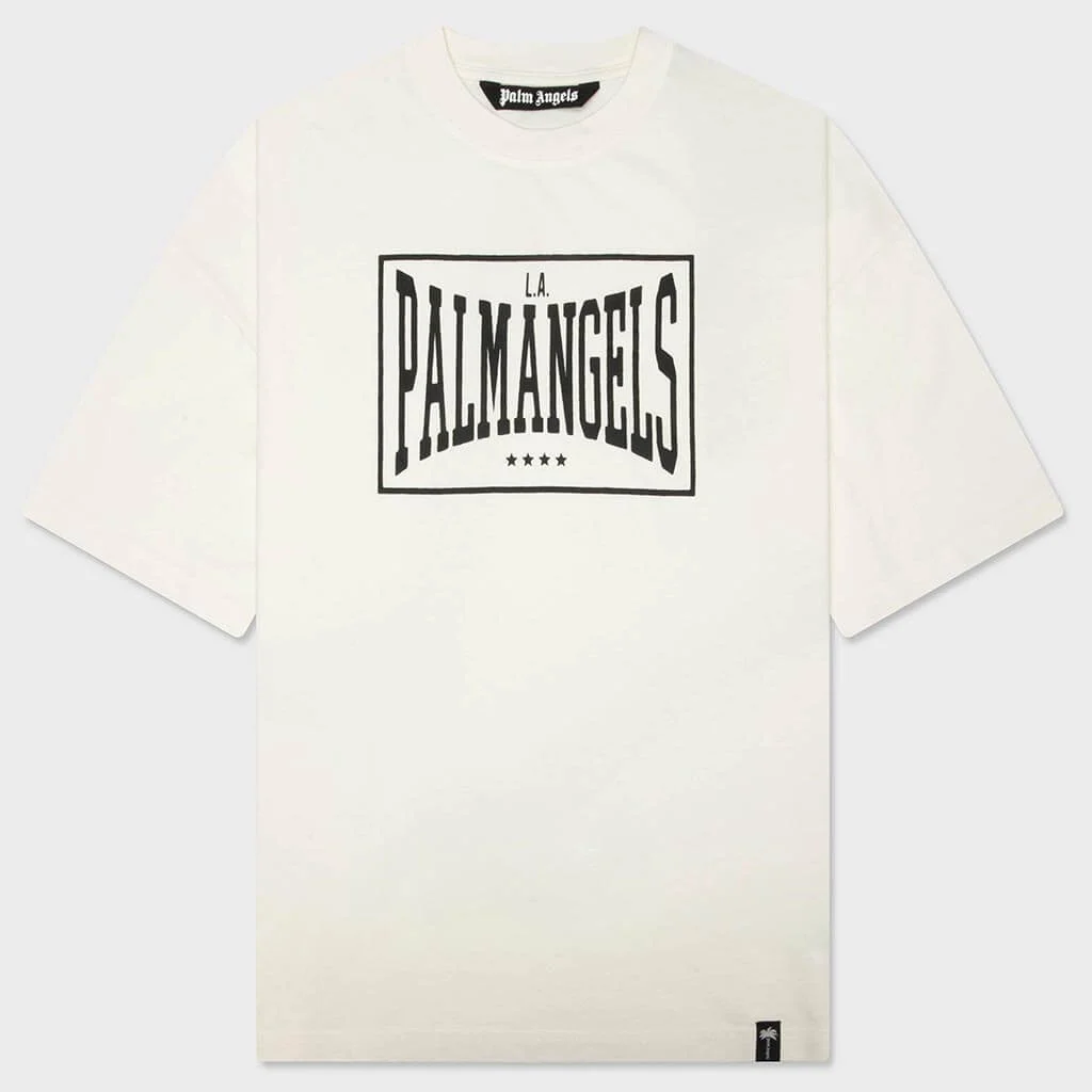 VINTAGE BOX LOGO LOOSE TEE - OFF WHITE/BLACK - 1