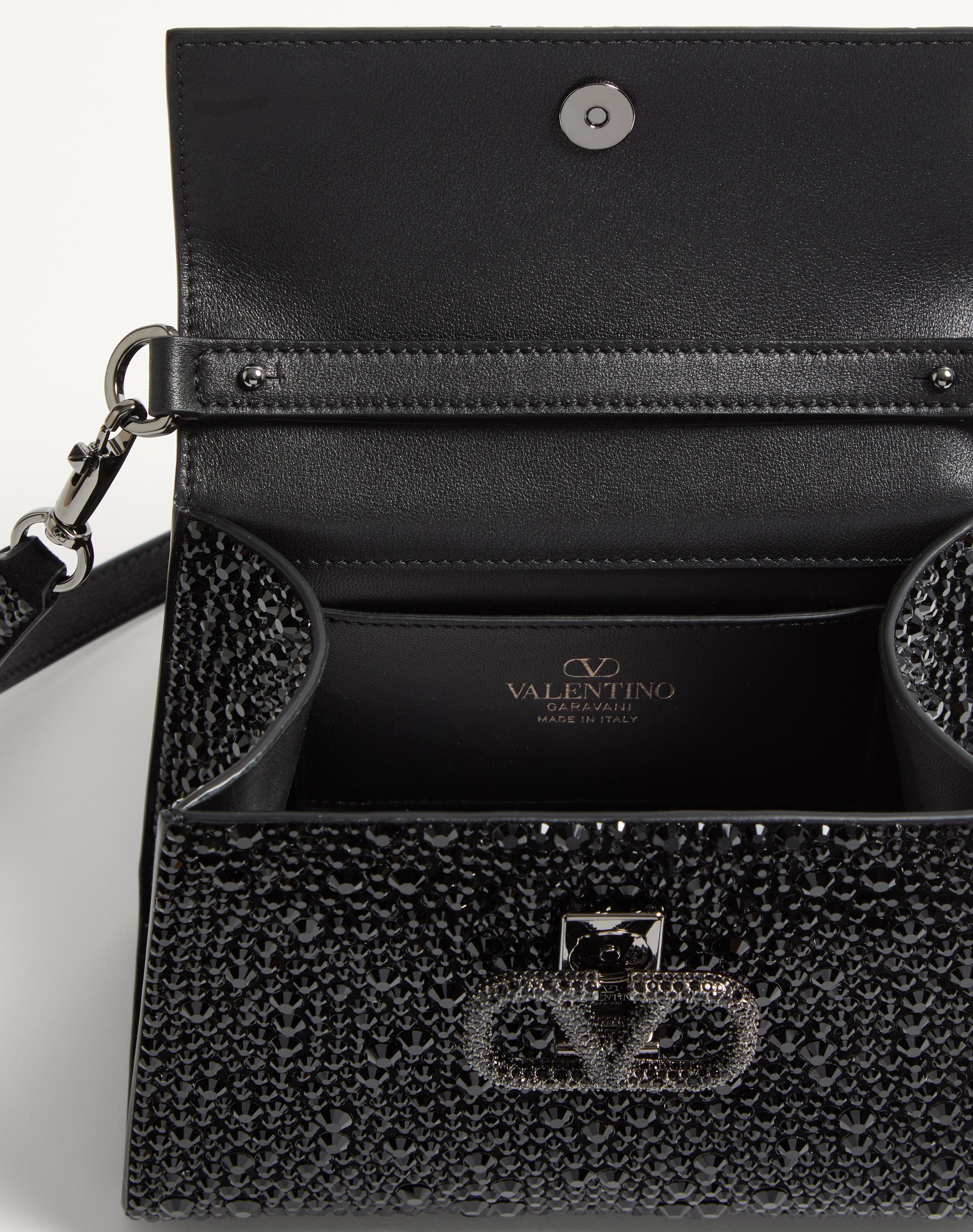 MINI VSLING HANDBAG WITH SPARKLING EMBROIDERY - 5