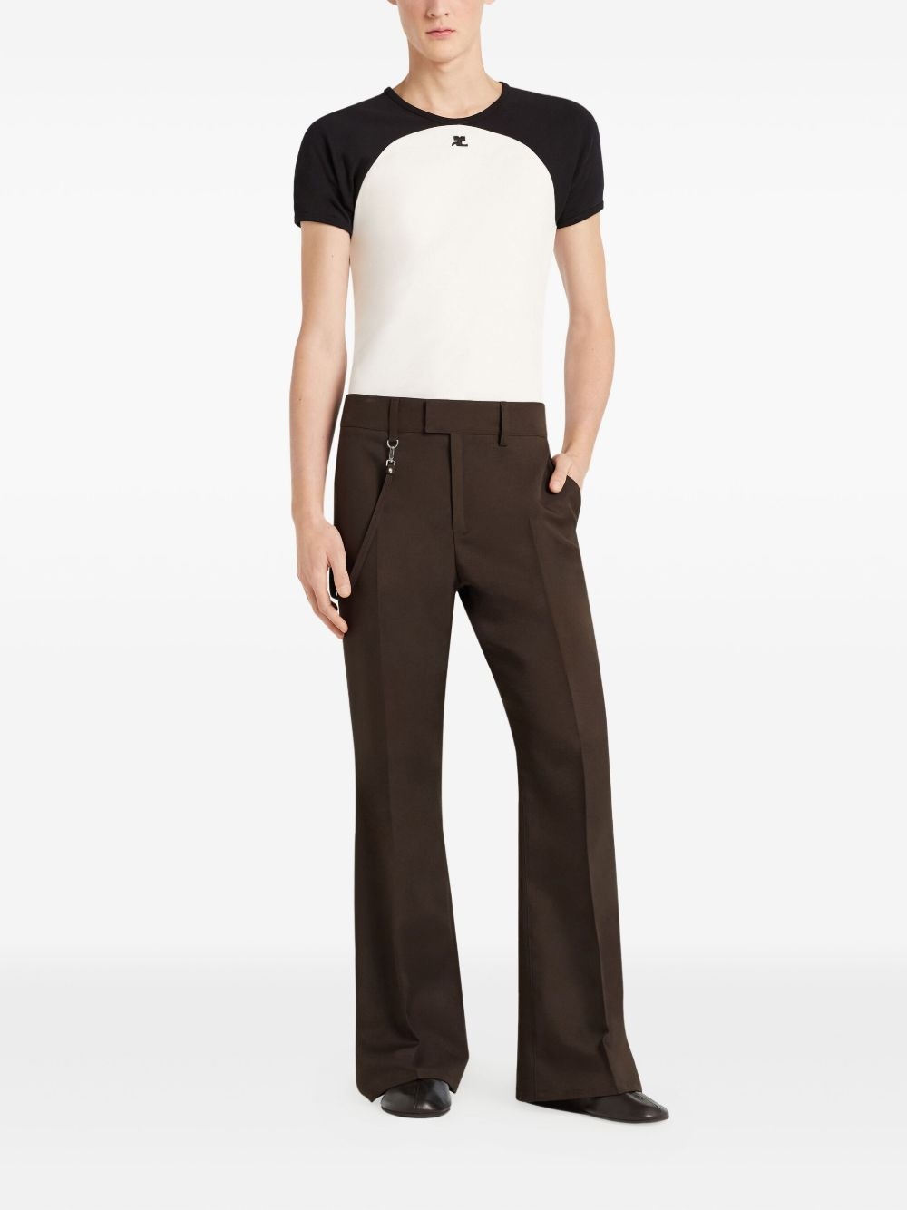 Circle Contrast raglan-sleeve T-shirt - 2