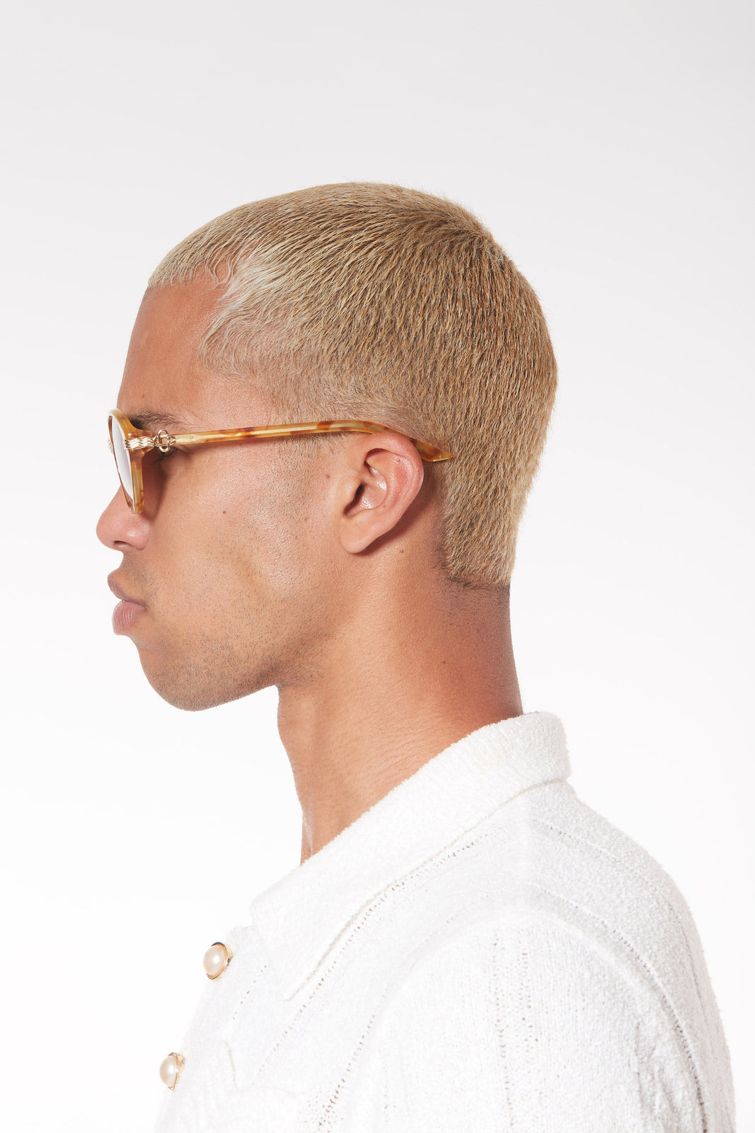 Gold & Brown Cannes Sunglasses | Casablanca Paris - 5