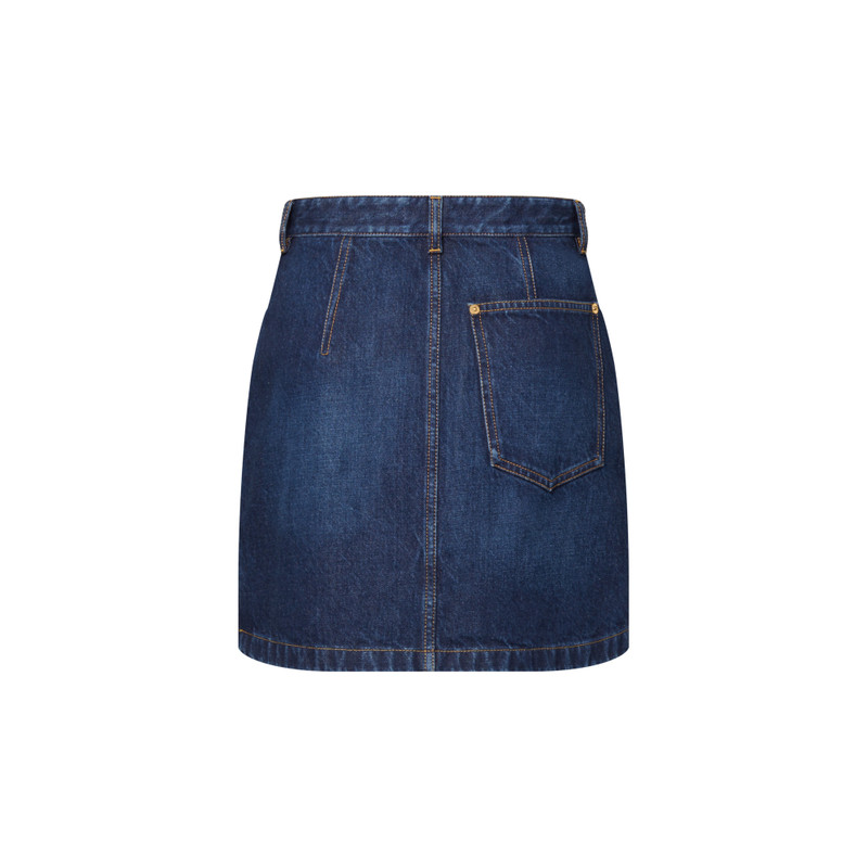 Washed Denim Skirt 3