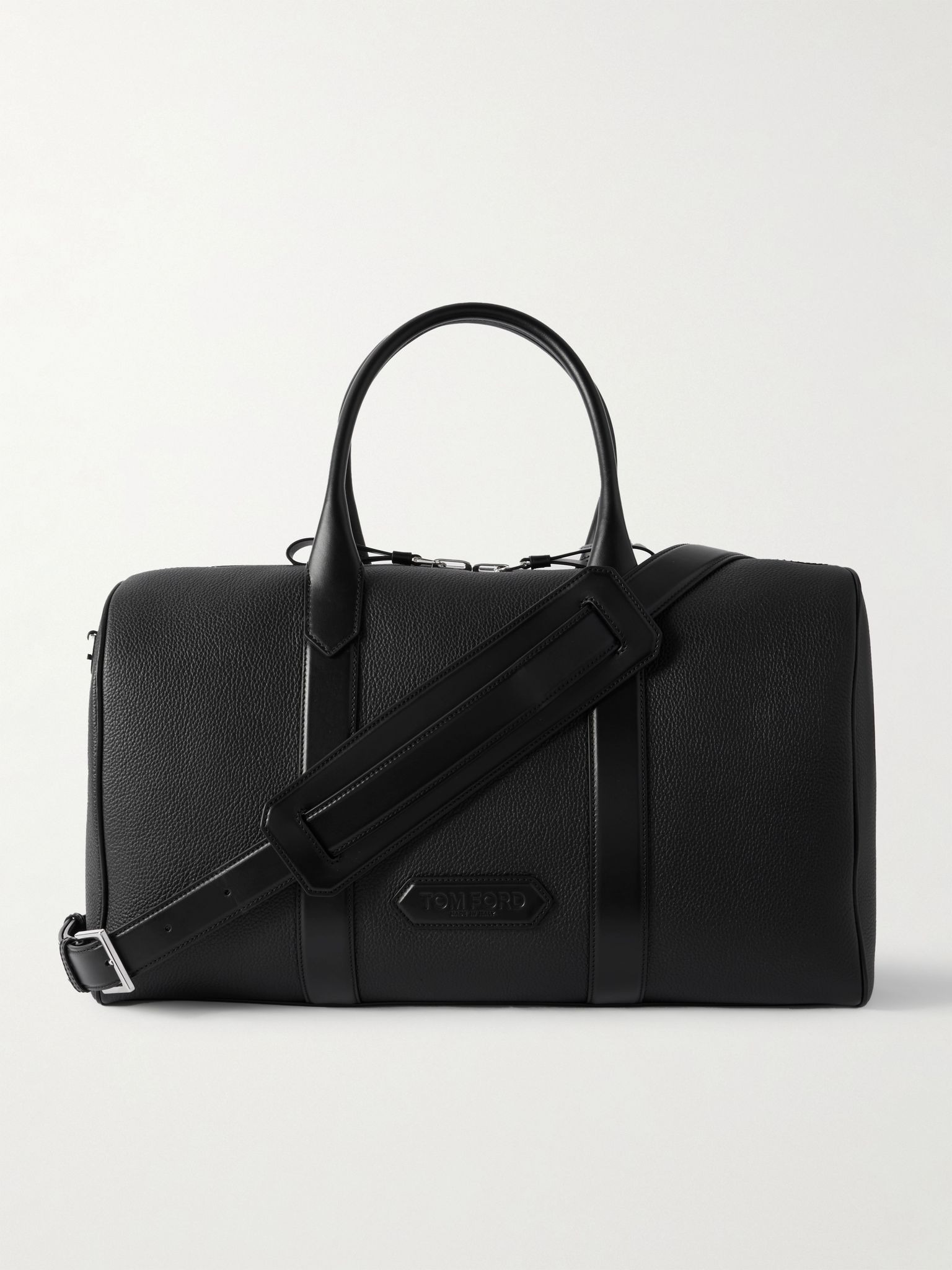 Full-Grain Leather Duffle Bag Black - 1