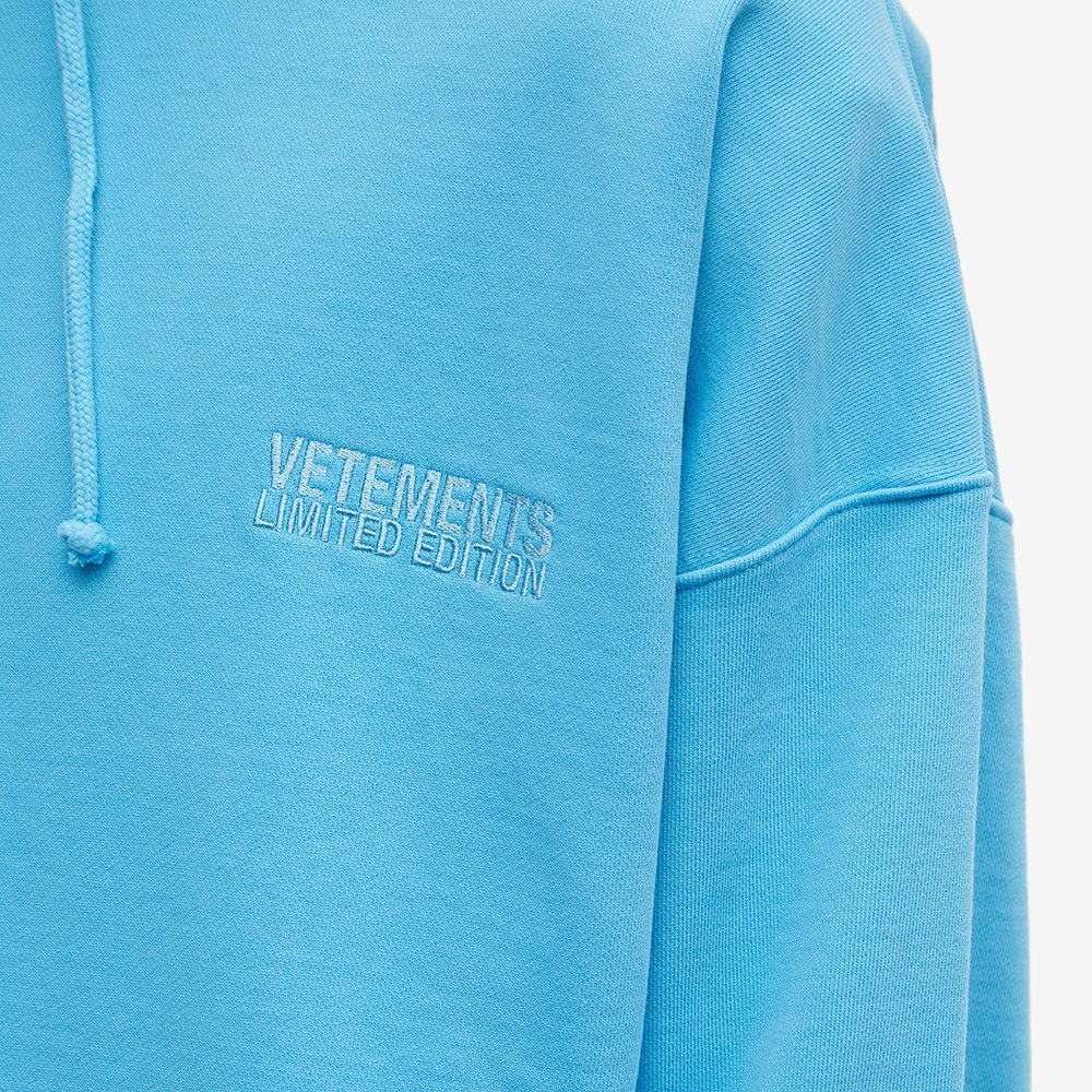 VETEMENTS Tonal Logo Popover Hoody - 5