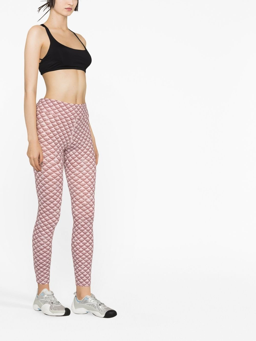 monogram-print leggings - 4