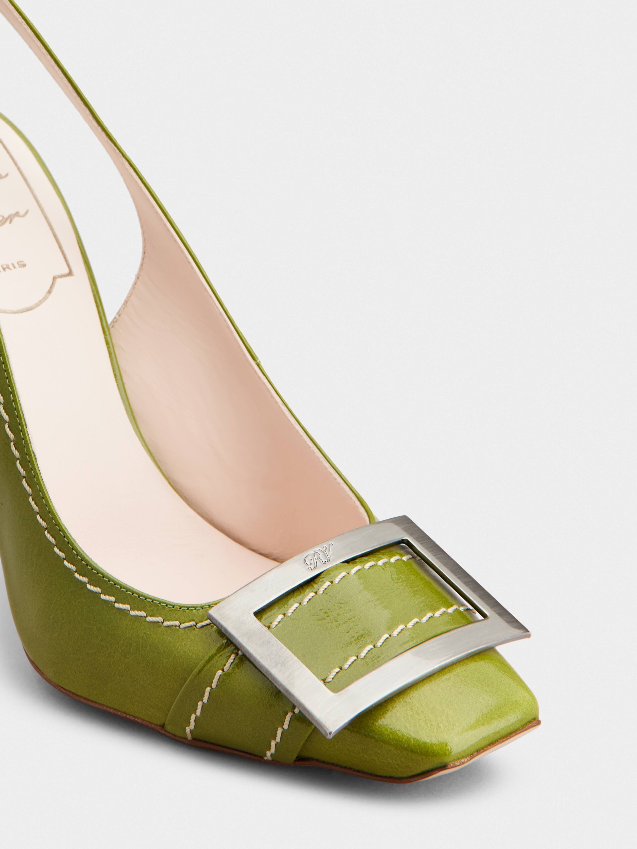 Trompette Slingback Pumps in patent leather - 3