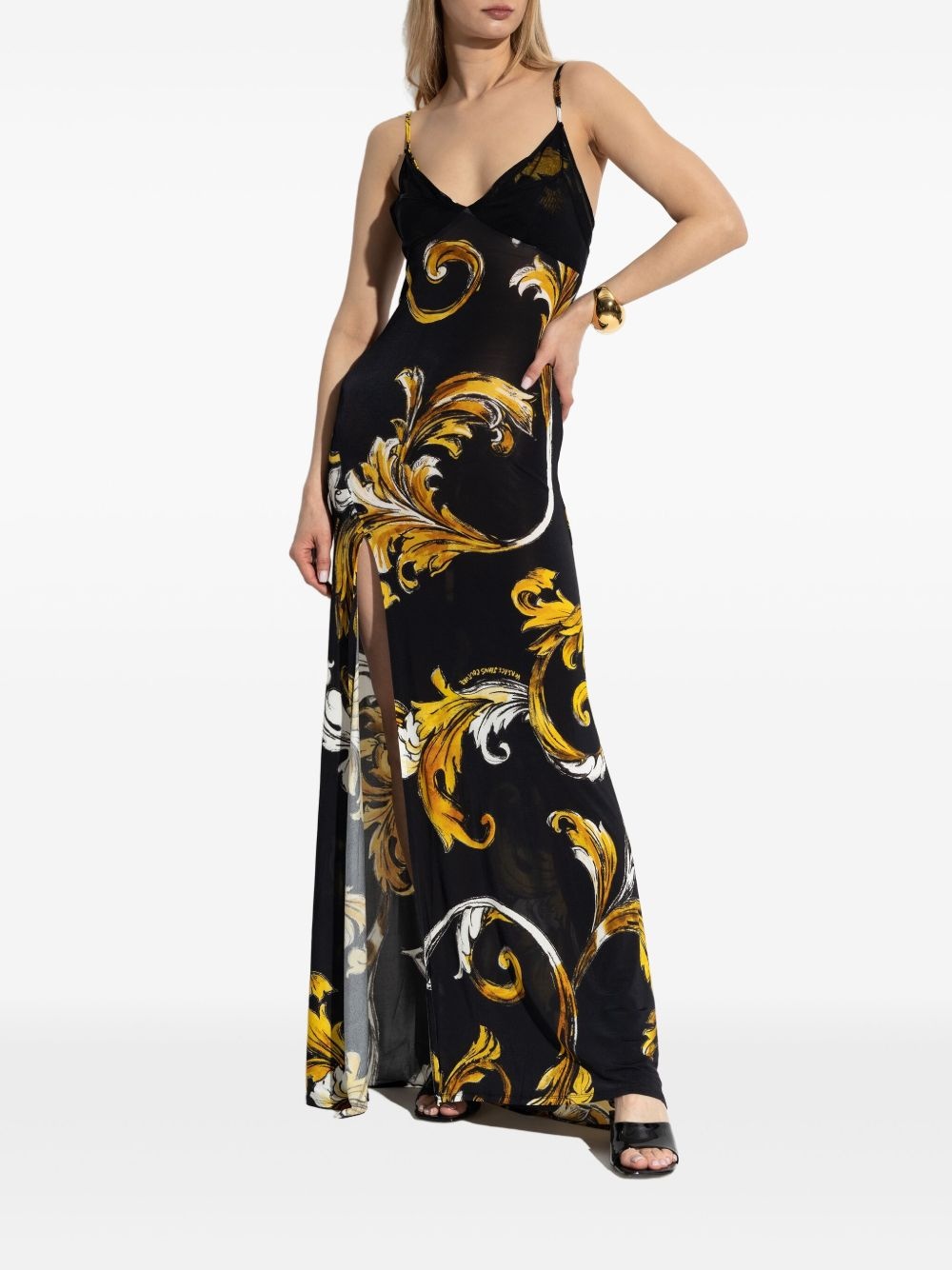 v-neck dress - 2