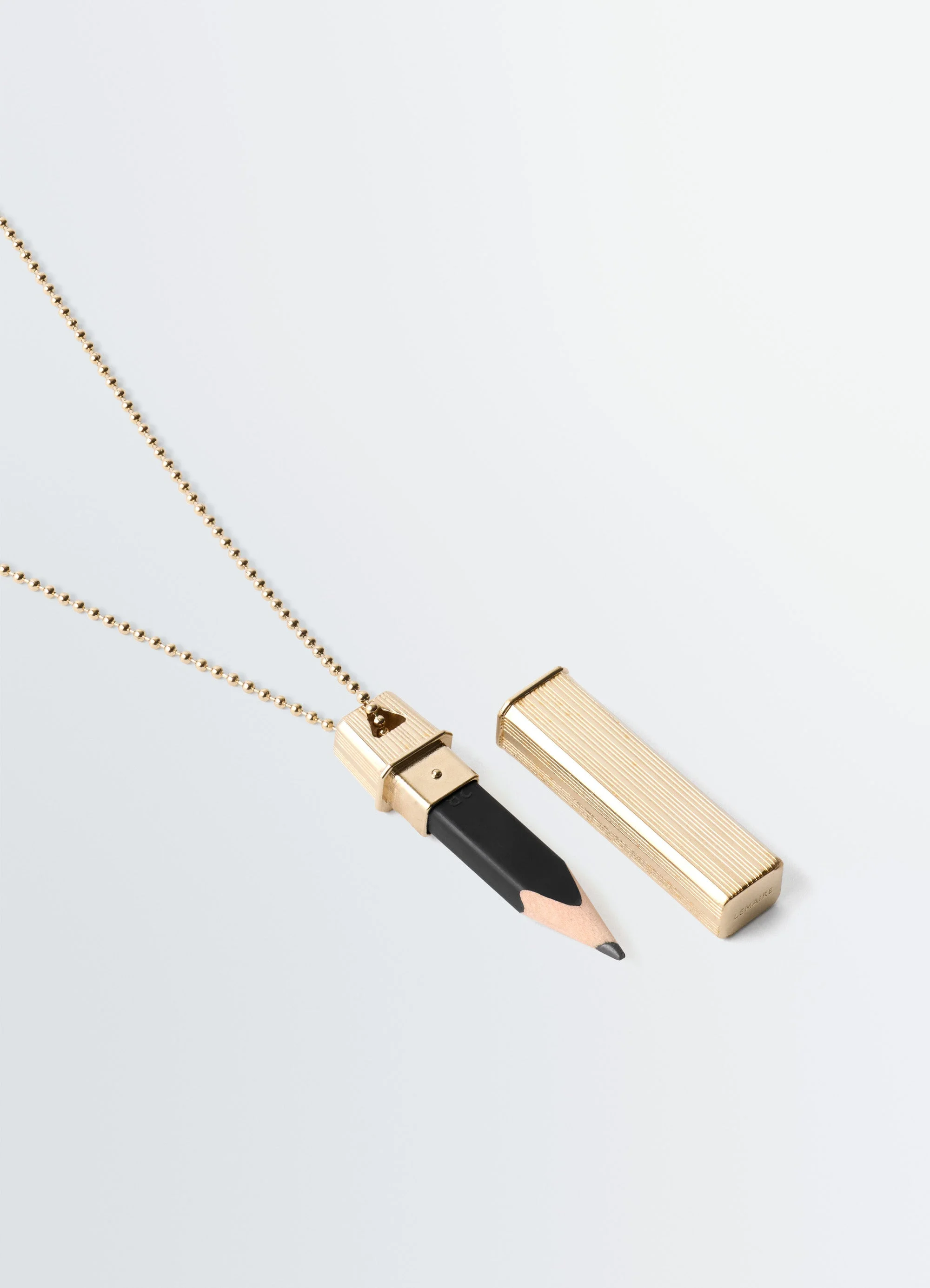 CARPENTER PEN NECKLACE IN BRASS - 1