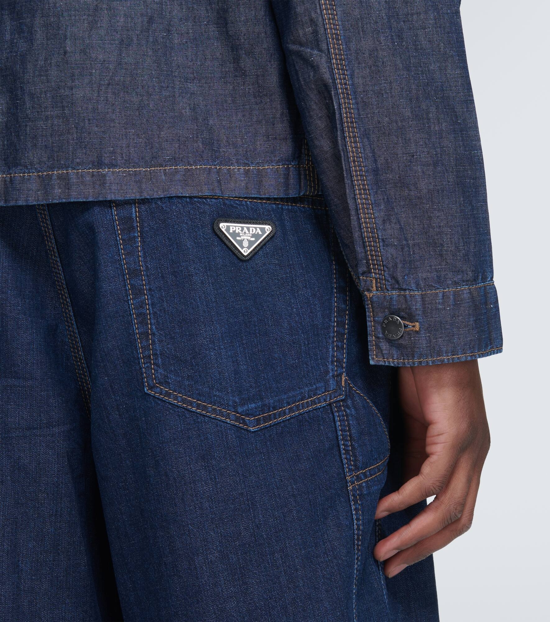 Cotton and linen overshirt - 6