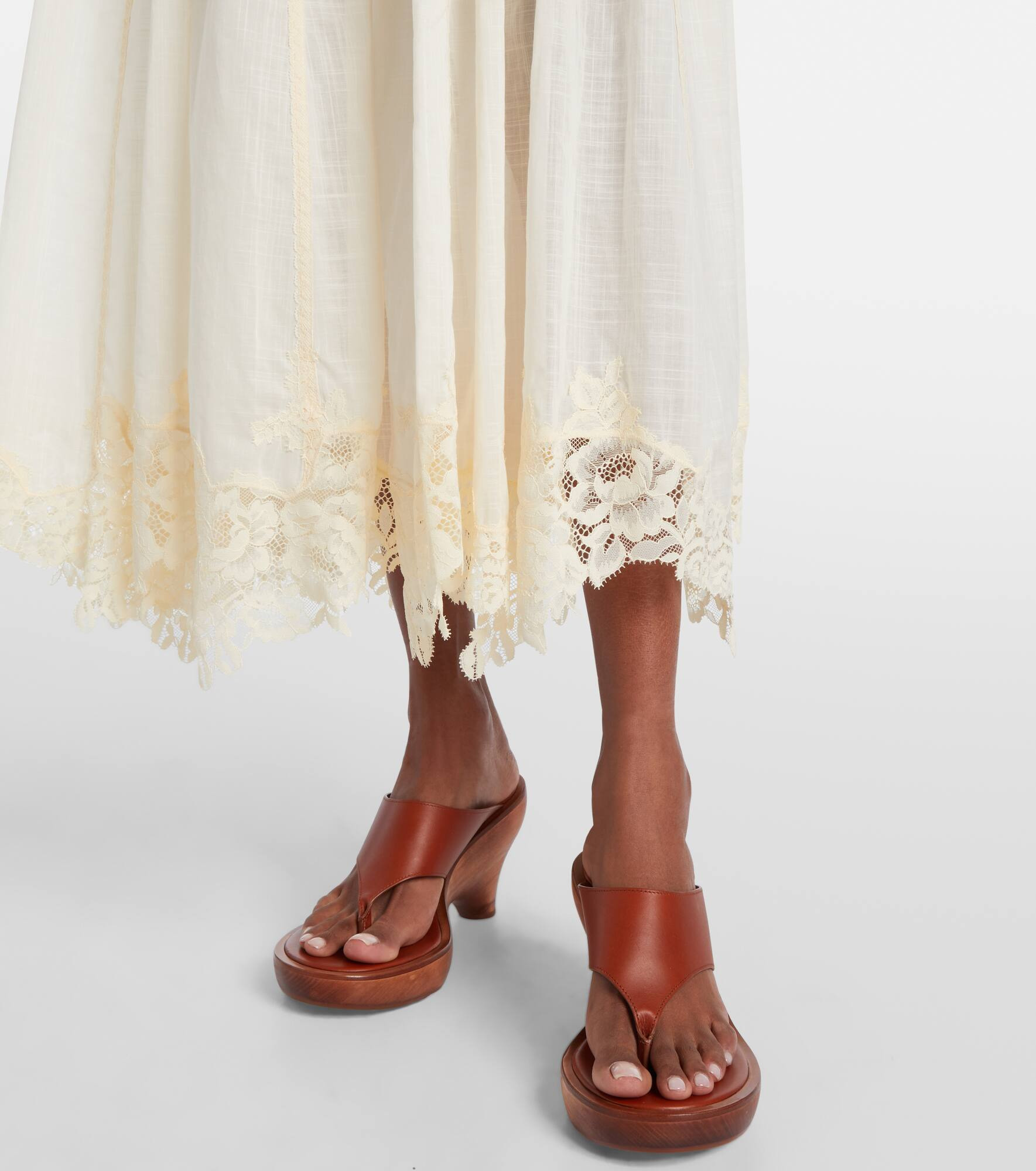 Cascadian cotton lace midi dress - 5