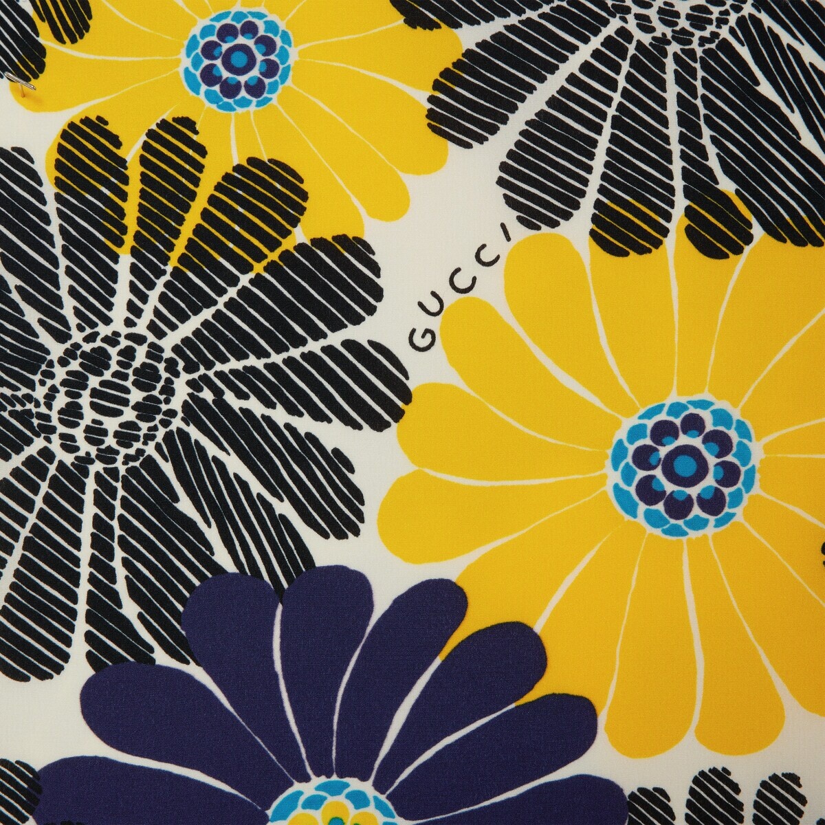 Gucci flower print silk skirt - 4