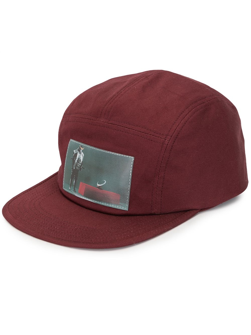 graphic print cap - 1