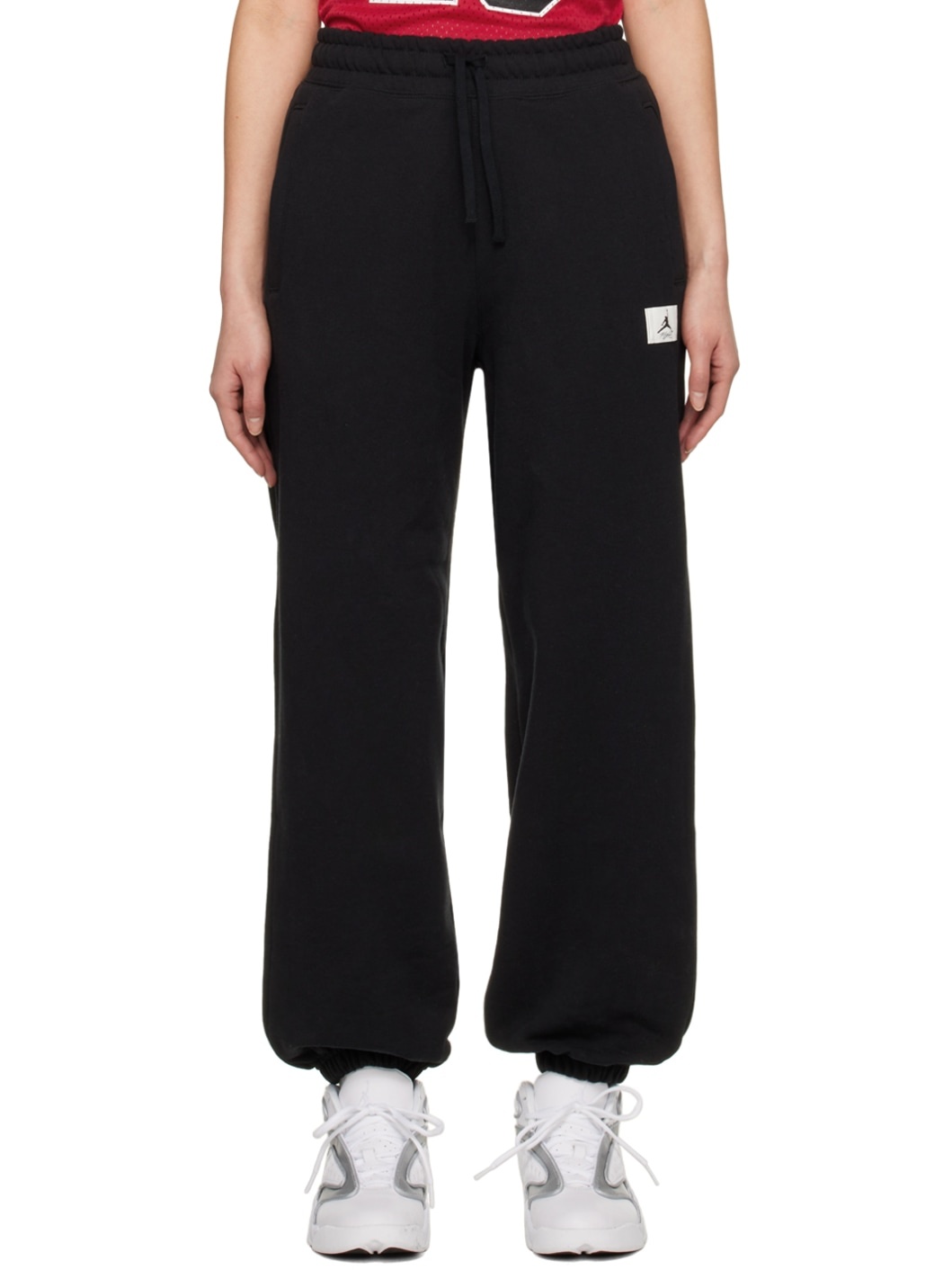 Black Drawstring Lounge Pants - 1