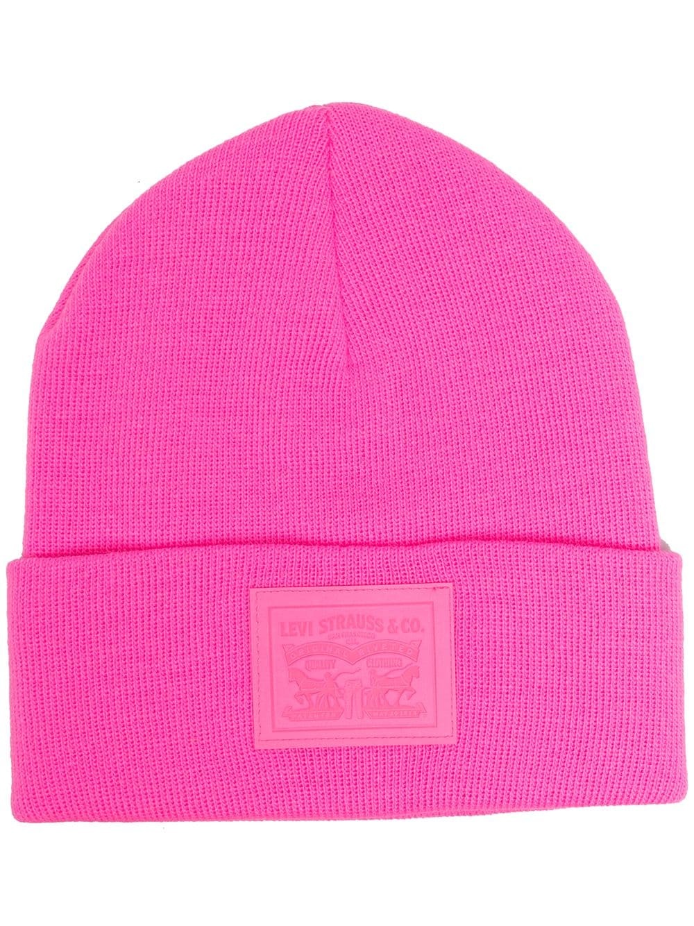 logo-patch beanie - 1