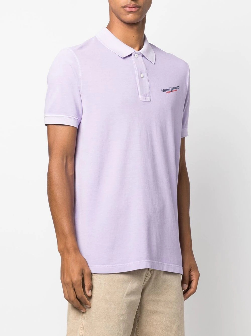 logo-print short-sleeved polo shirt - 3