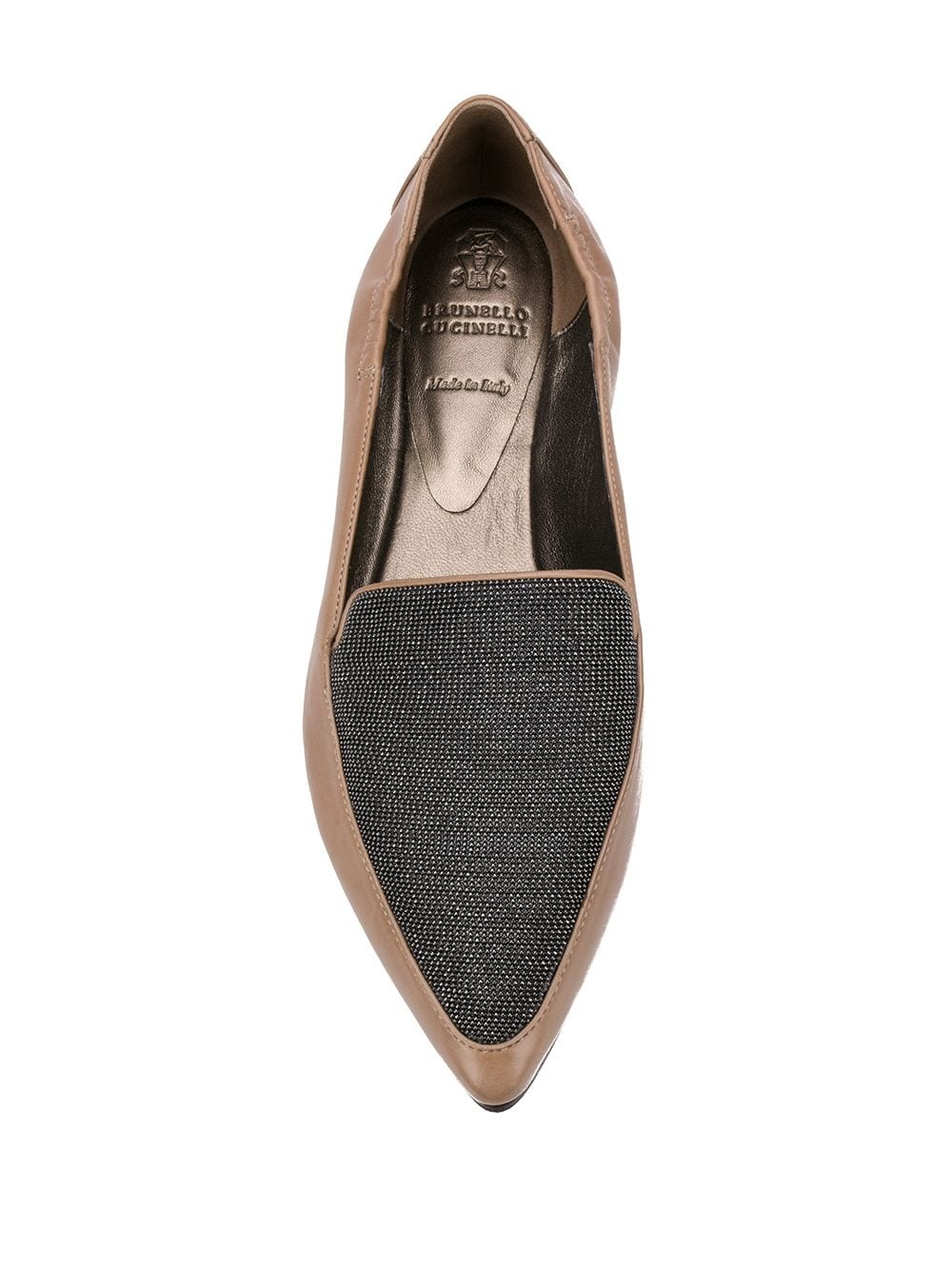 pointed leather loafers  - 4