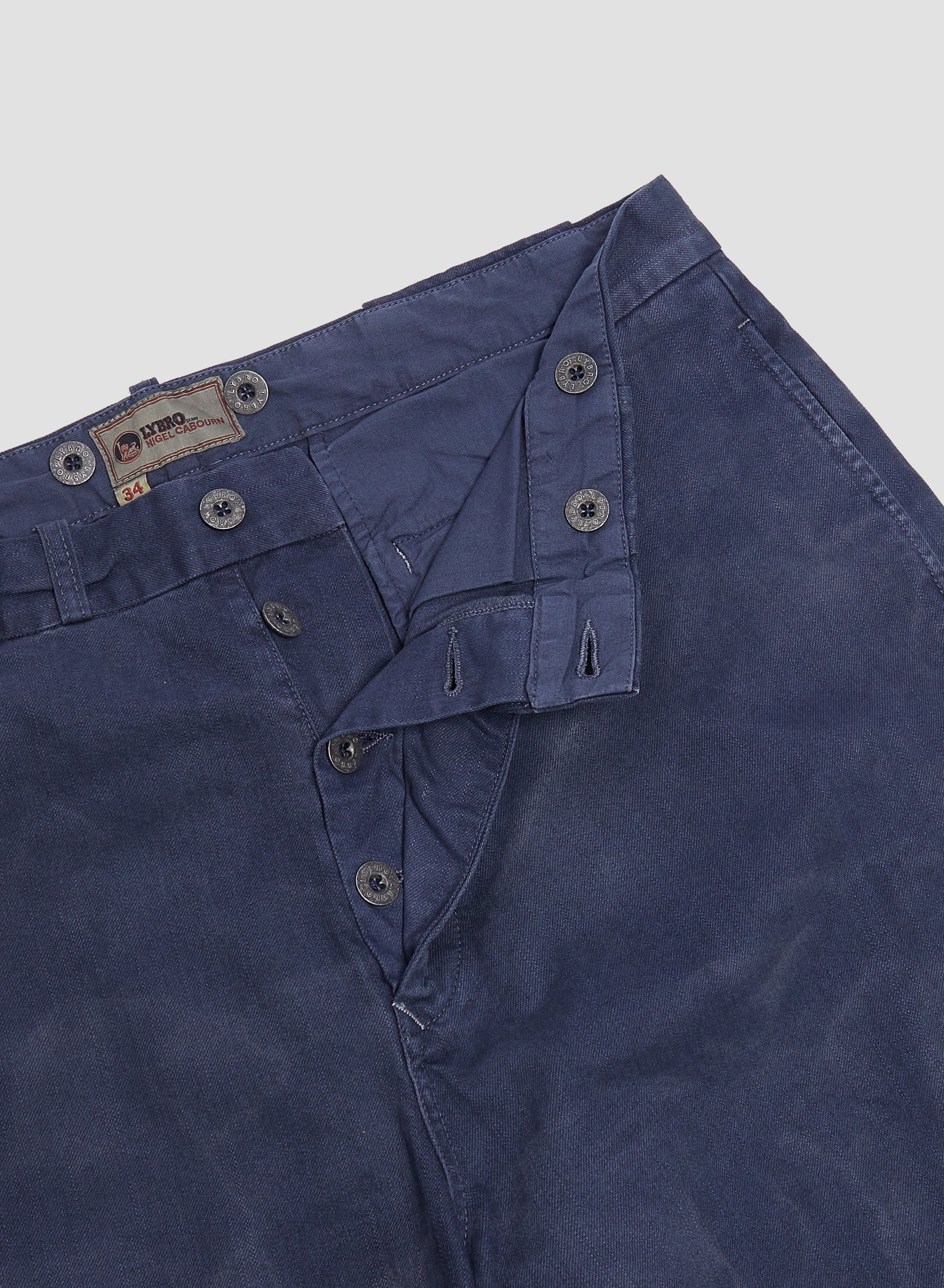 Wide Leg Jean Cotton Twill in RAF Blue - 10