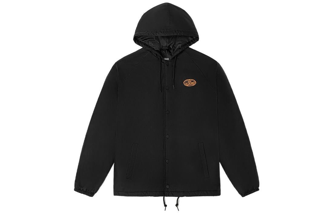 Vans Tiger Printing Zipper Hooded Jacket Couple Style Black VN0002BNBLK - 2