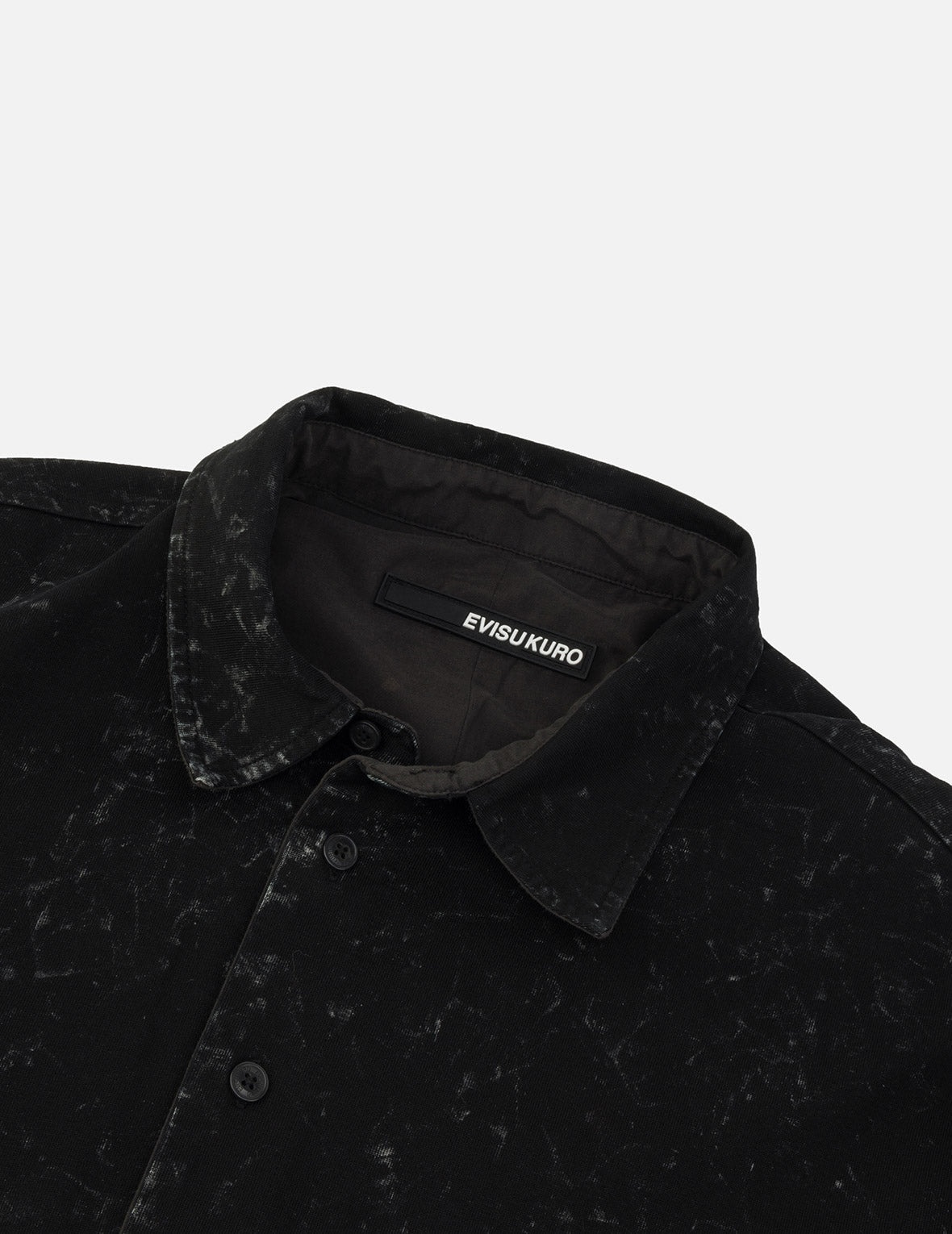 Reversible Washed Logo Embroidery and Embossing Relax Fit Jersey Shirt - 10