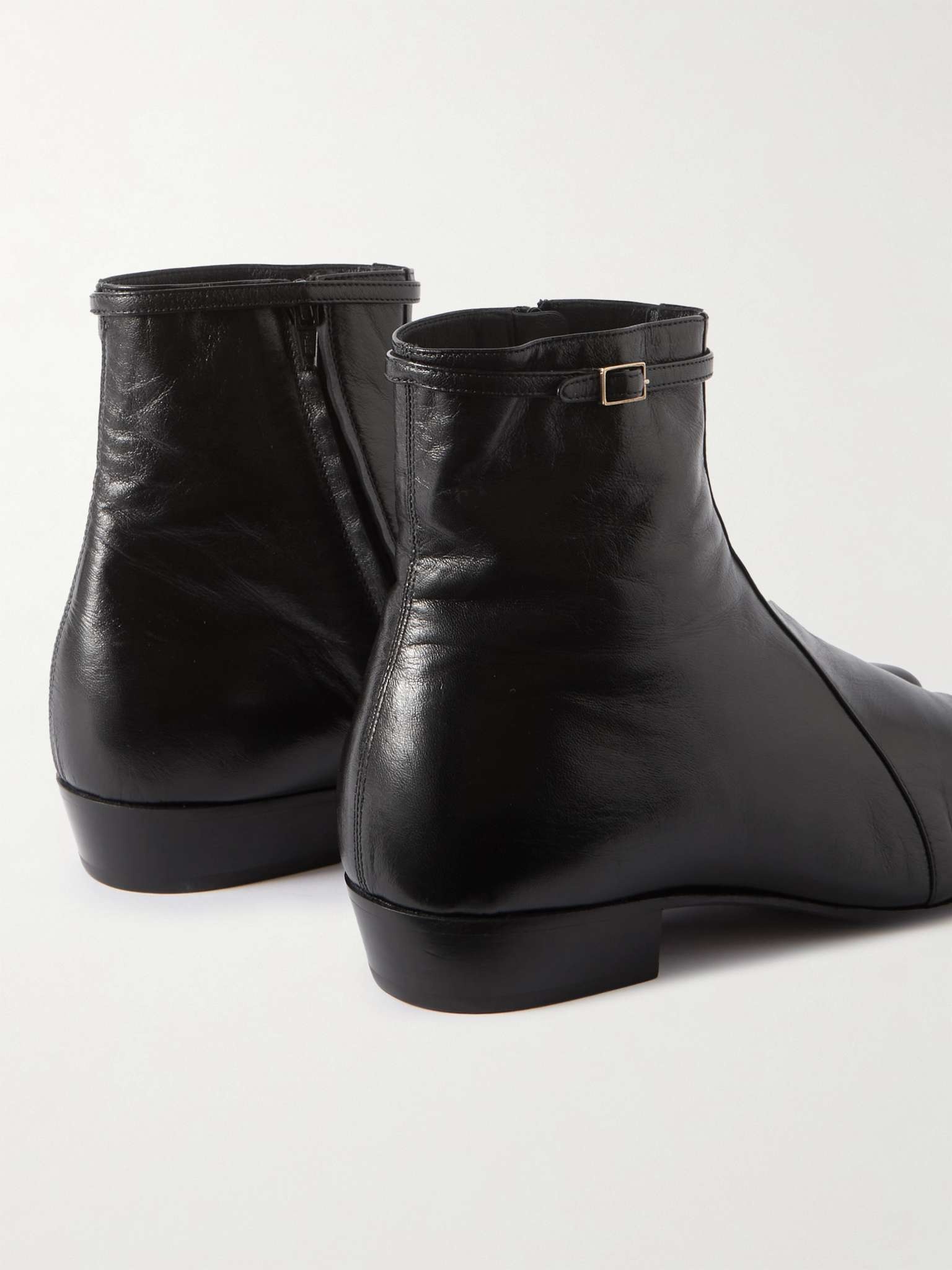 【SAINT LAURENT】ARSUN ZIPPED BOOTS Saint Laurent Arsun Black Ankle Boots – Zoo Fashions