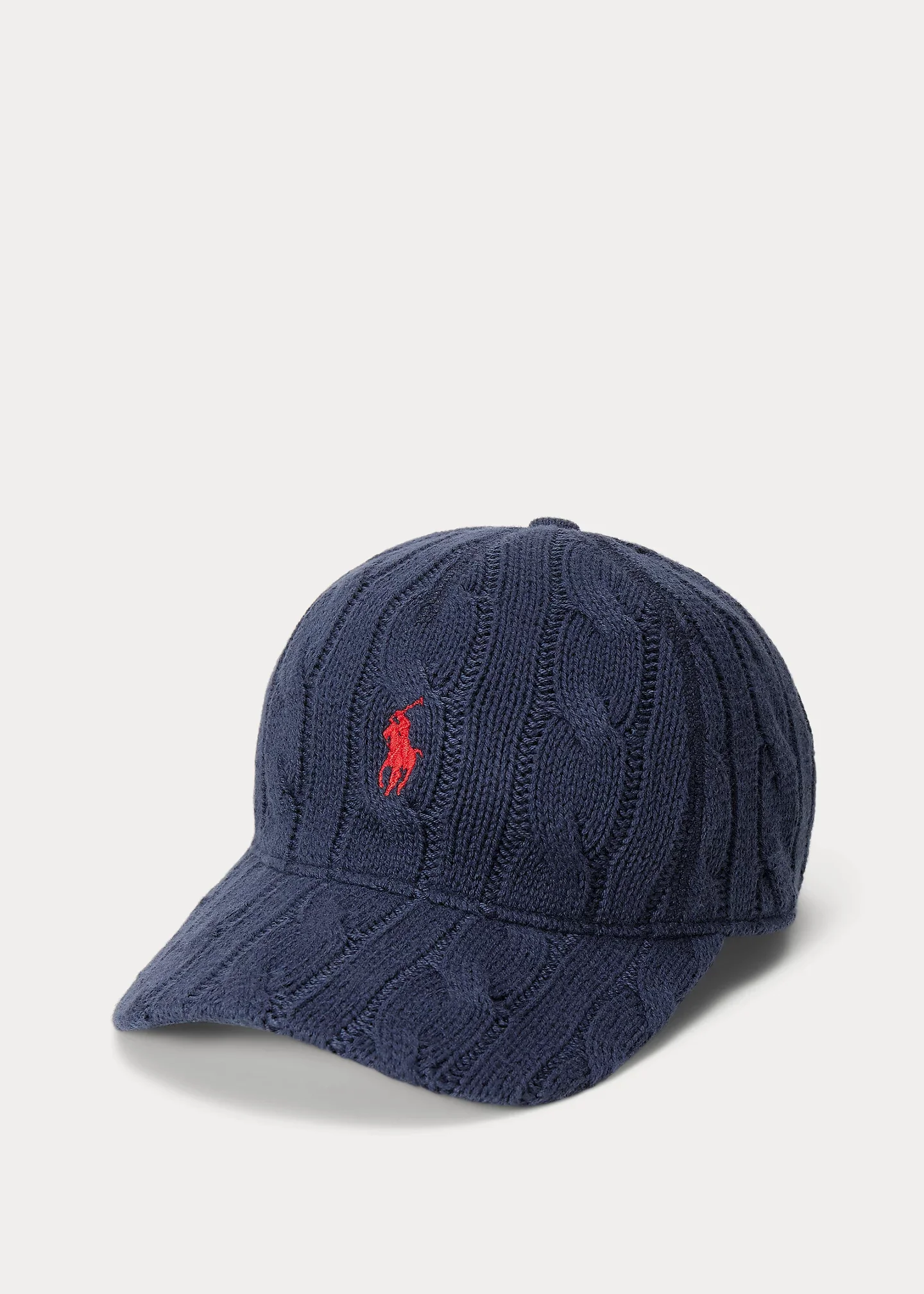 Cable-Knit Cotton Ball Cap - 1