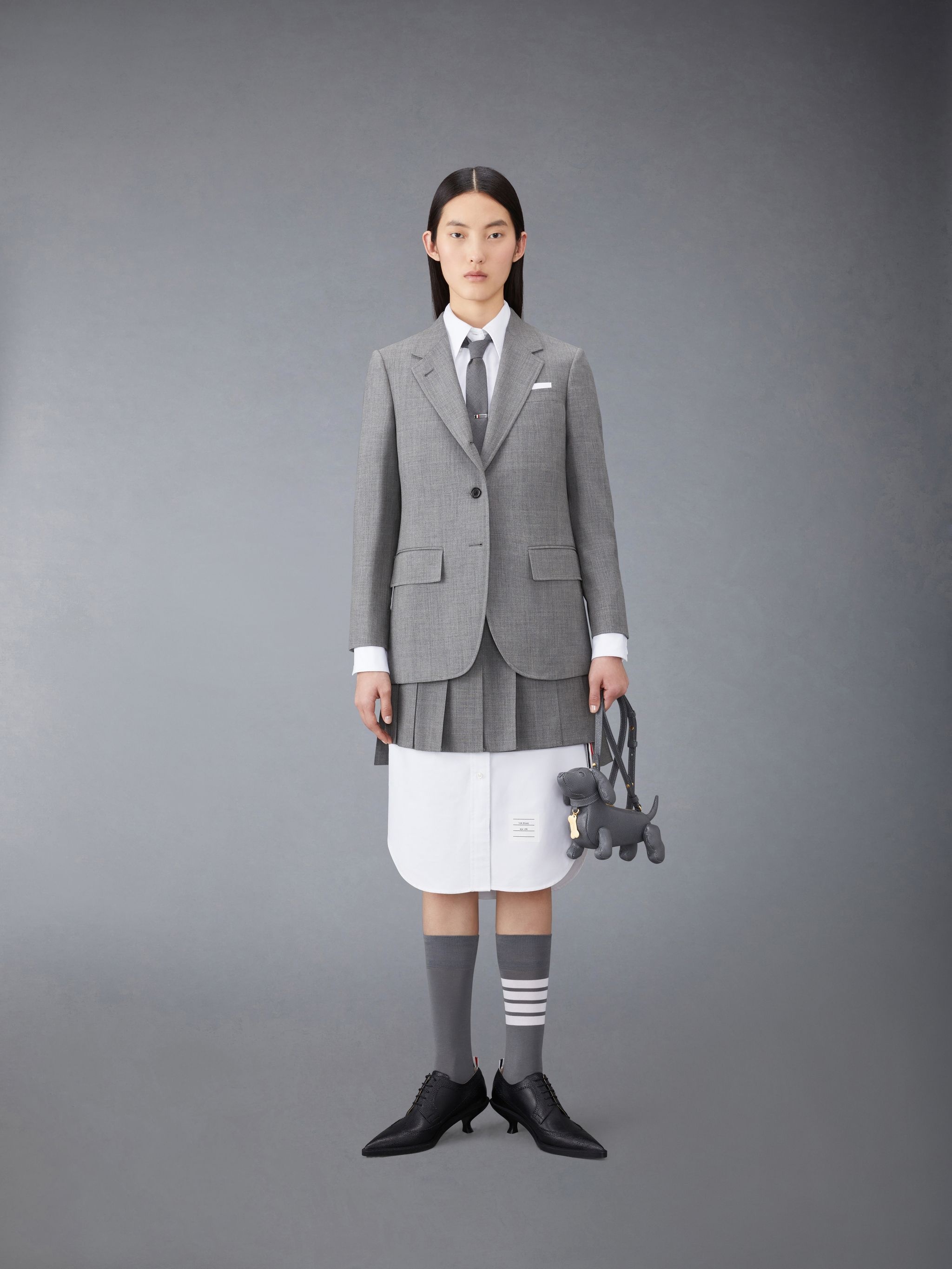 Wool Fresco Pleated Mini Skirt - 4