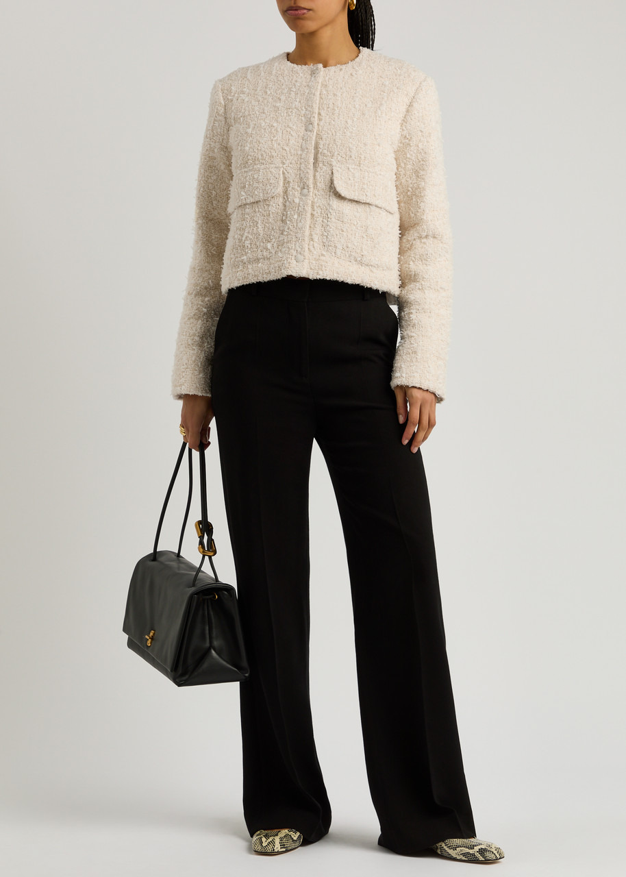 Moncler Dauphin Logo Tweed and Shell Jacket - 4