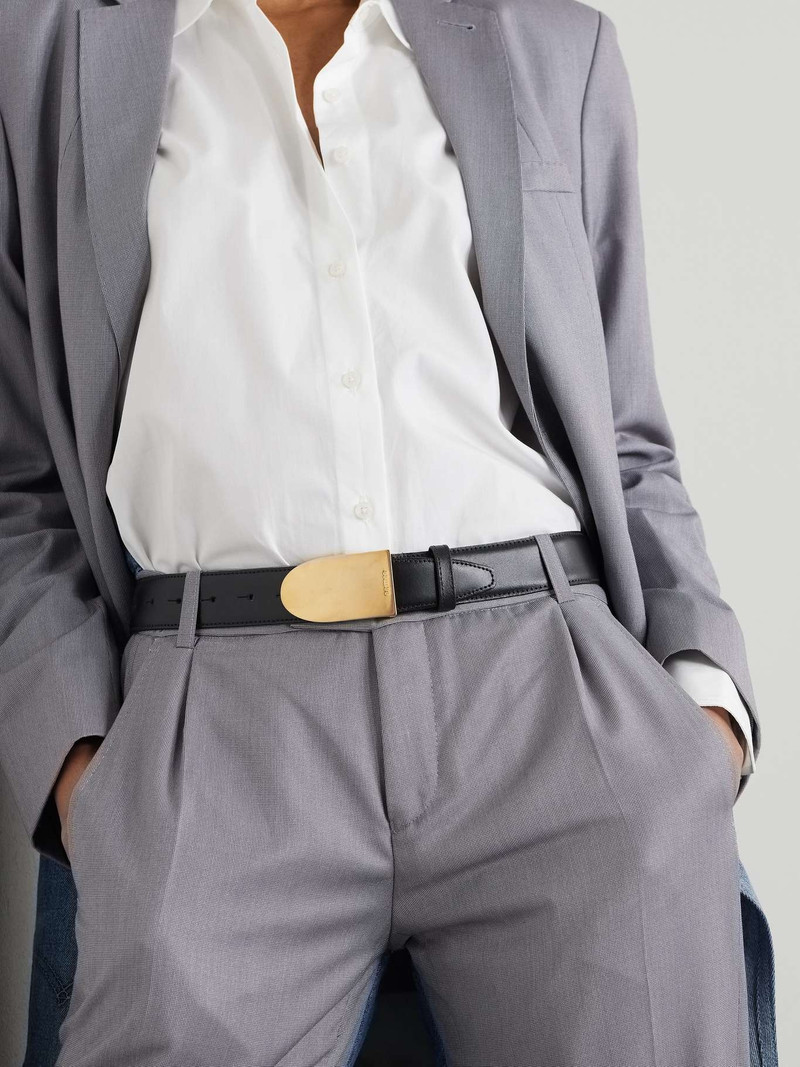 BETTTER Leather waist belt Black outlook