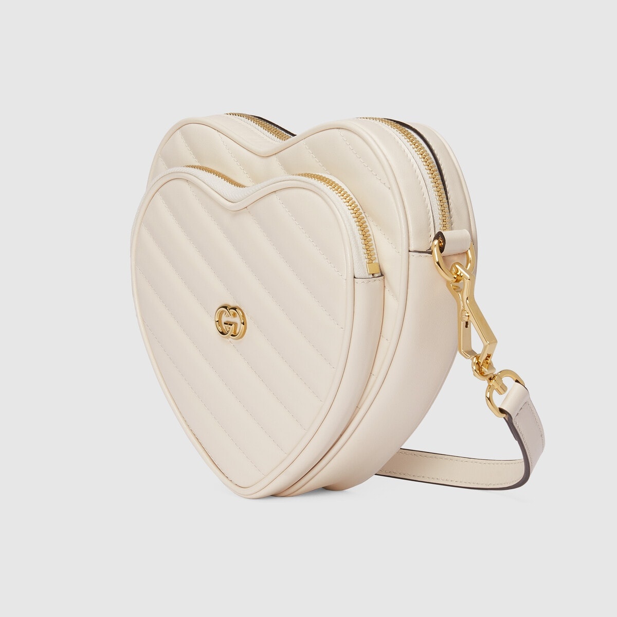 Interlocking G mini heart shoulder bag - 2